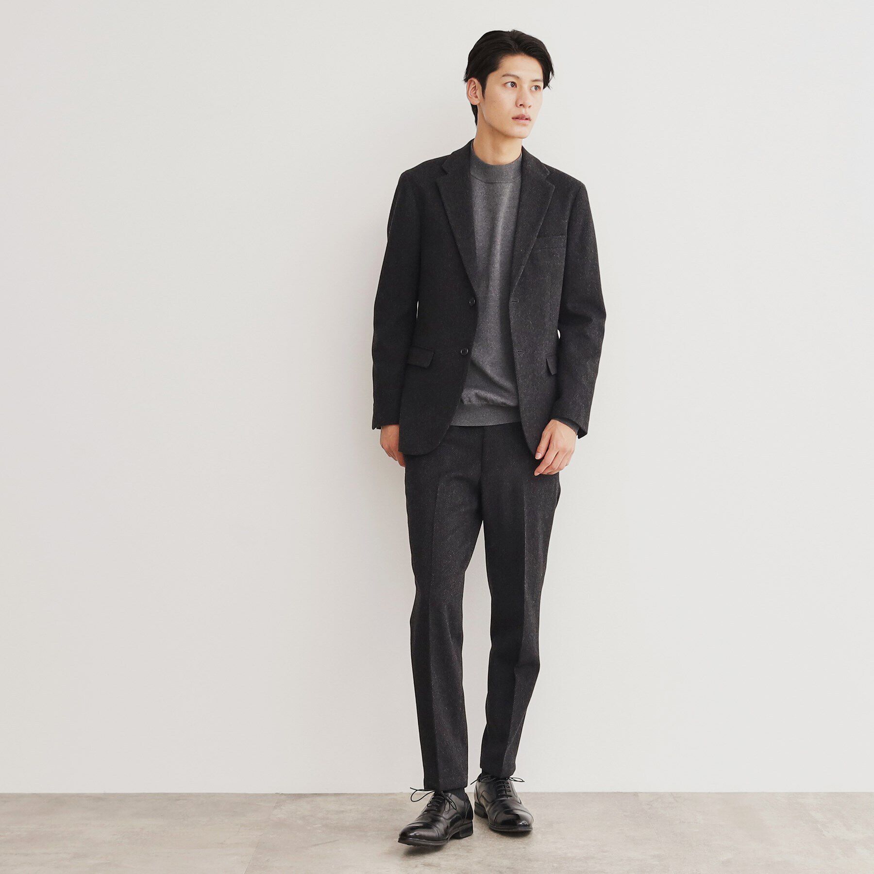 THE SHOP TK「アンゴラ混ヘリンボンジャケット【セットアップ可/ビジネス対応】」|テーラードジャケット|