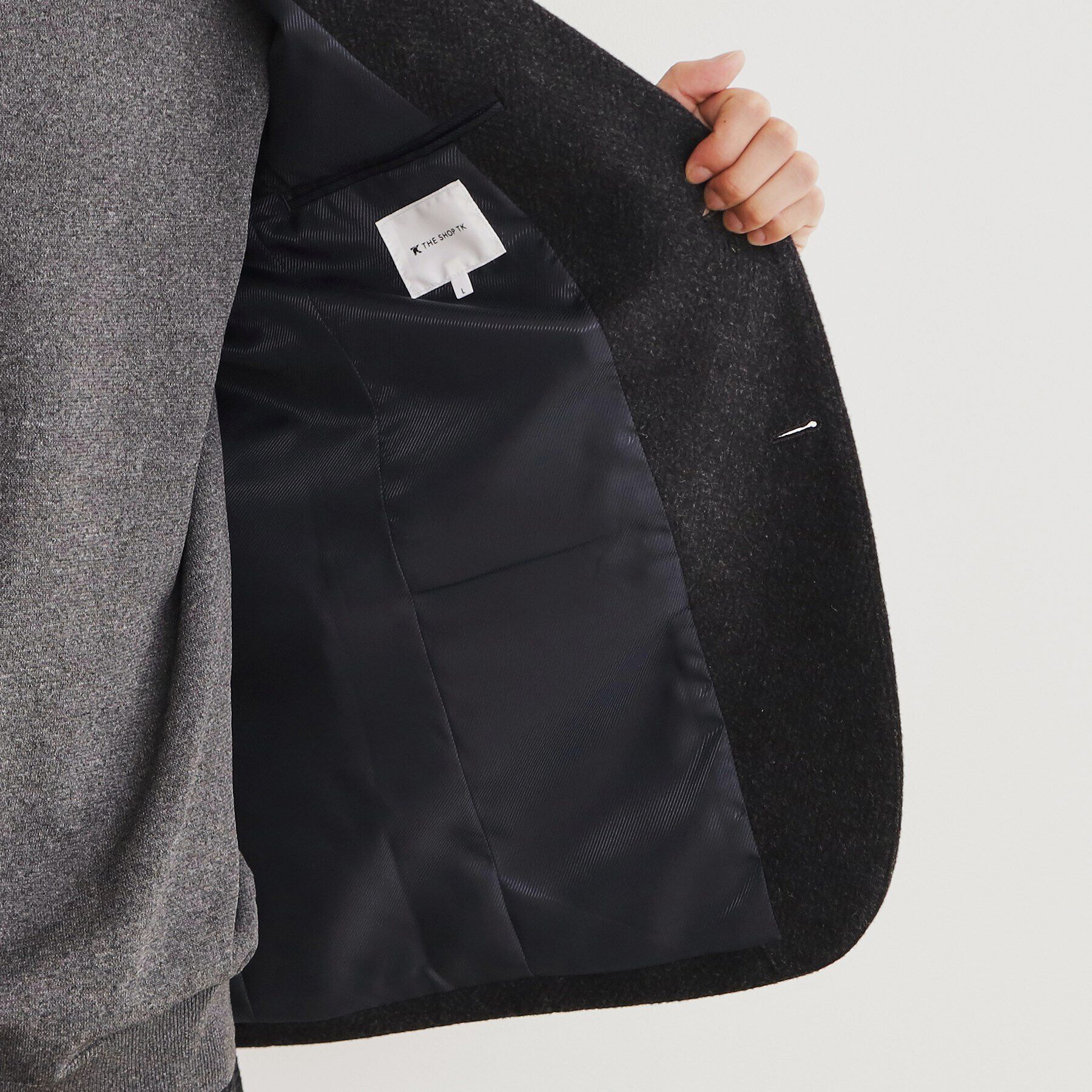 THE SHOP TK「アンゴラ混ヘリンボンジャケット【セットアップ可/ビジネス対応】」|テーラードジャケット|