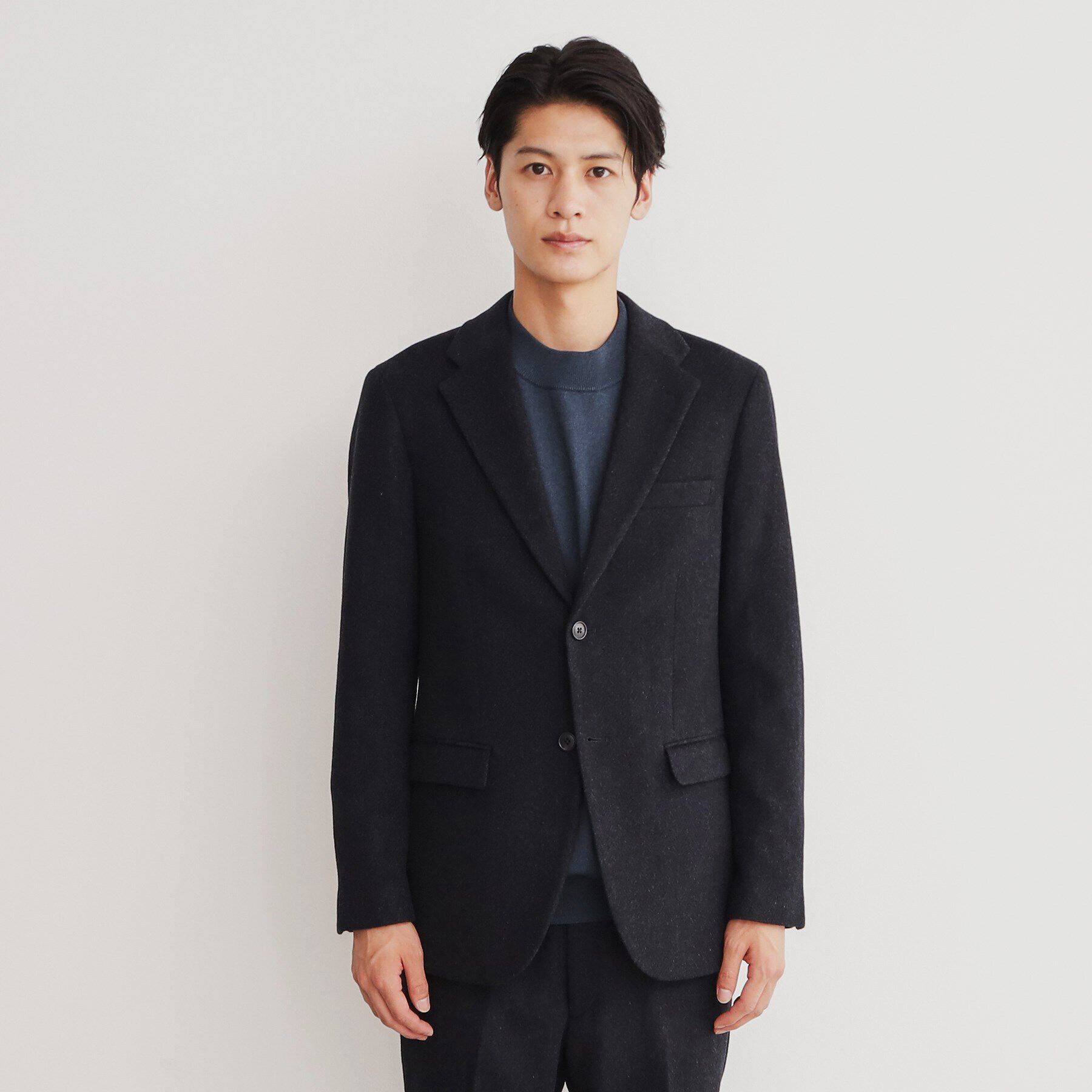 THE SHOP TK「アンゴラ混ヘリンボンジャケット【セットアップ可/ビジネス対応】」|テーラードジャケット|