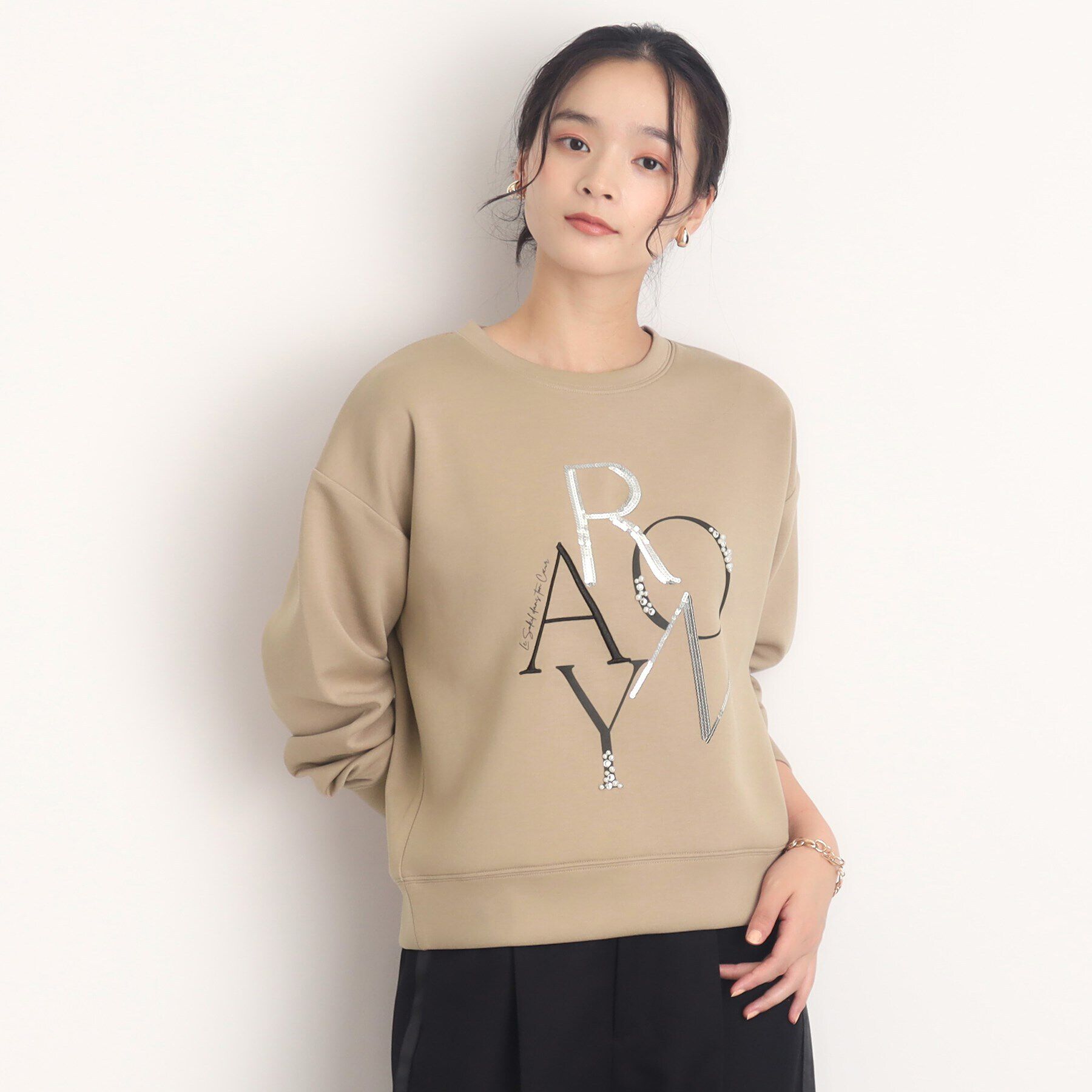 THE SHOP TK「【大人カジュアルが叶う】アートロゴプルオーバー/洗える」|Tシャツ・カットソー|