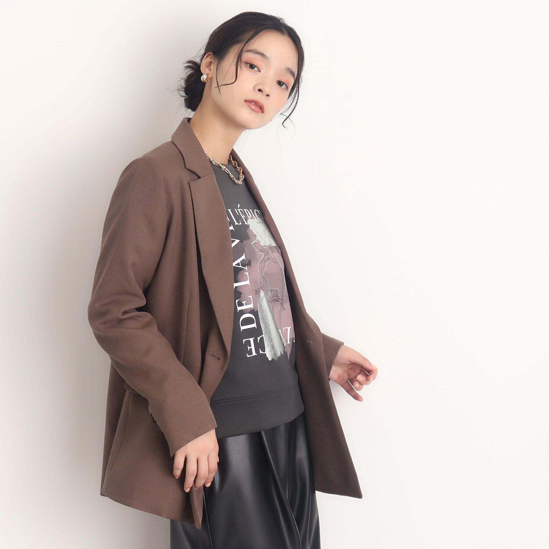 THE SHOP TK「【大人カジュアルが叶う】アートロゴプルオーバー/洗える」|Tシャツ・カットソー|