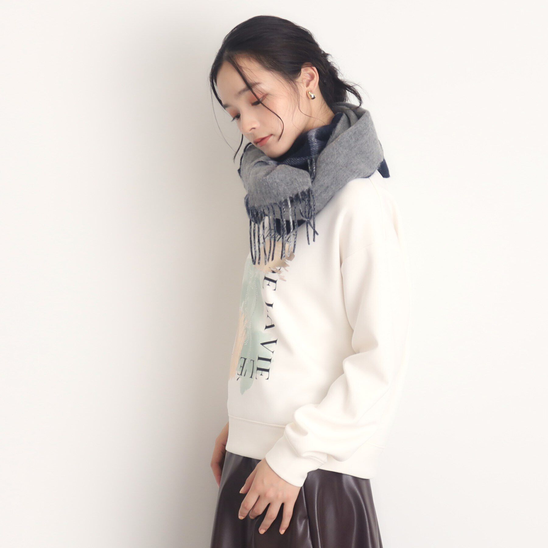 THE SHOP TK「【大人カジュアルが叶う】アートロゴプルオーバー/洗える」|Tシャツ・カットソー|