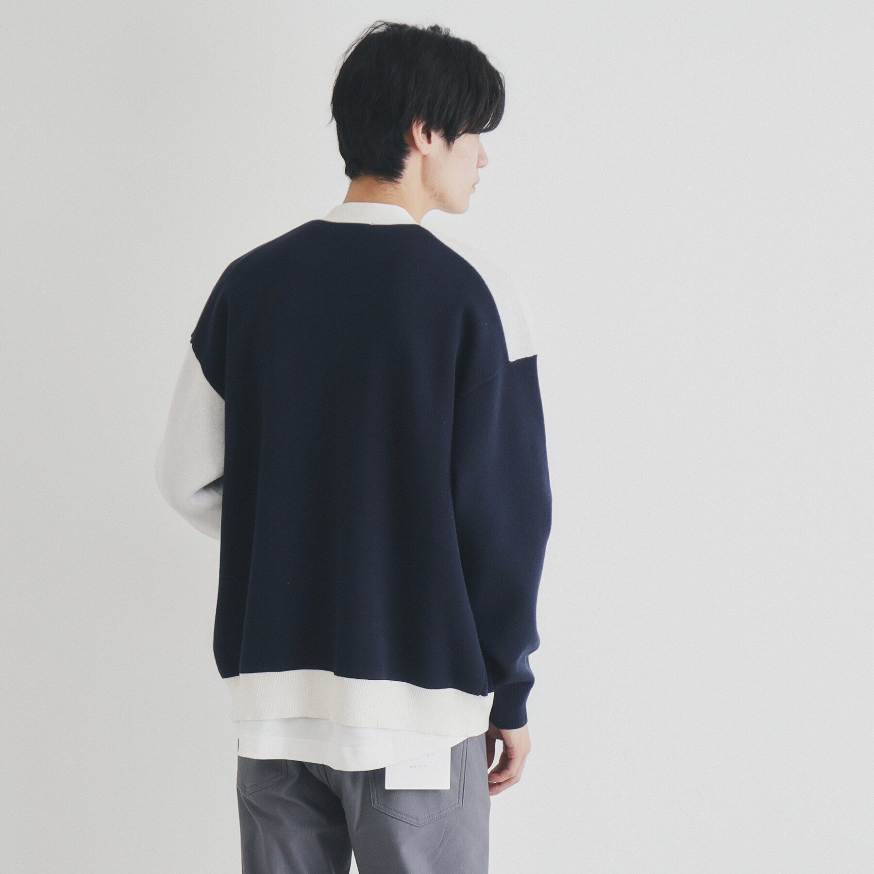 THE SHOP TK「パネルジャカードニットカーディガン」|カーディガン|