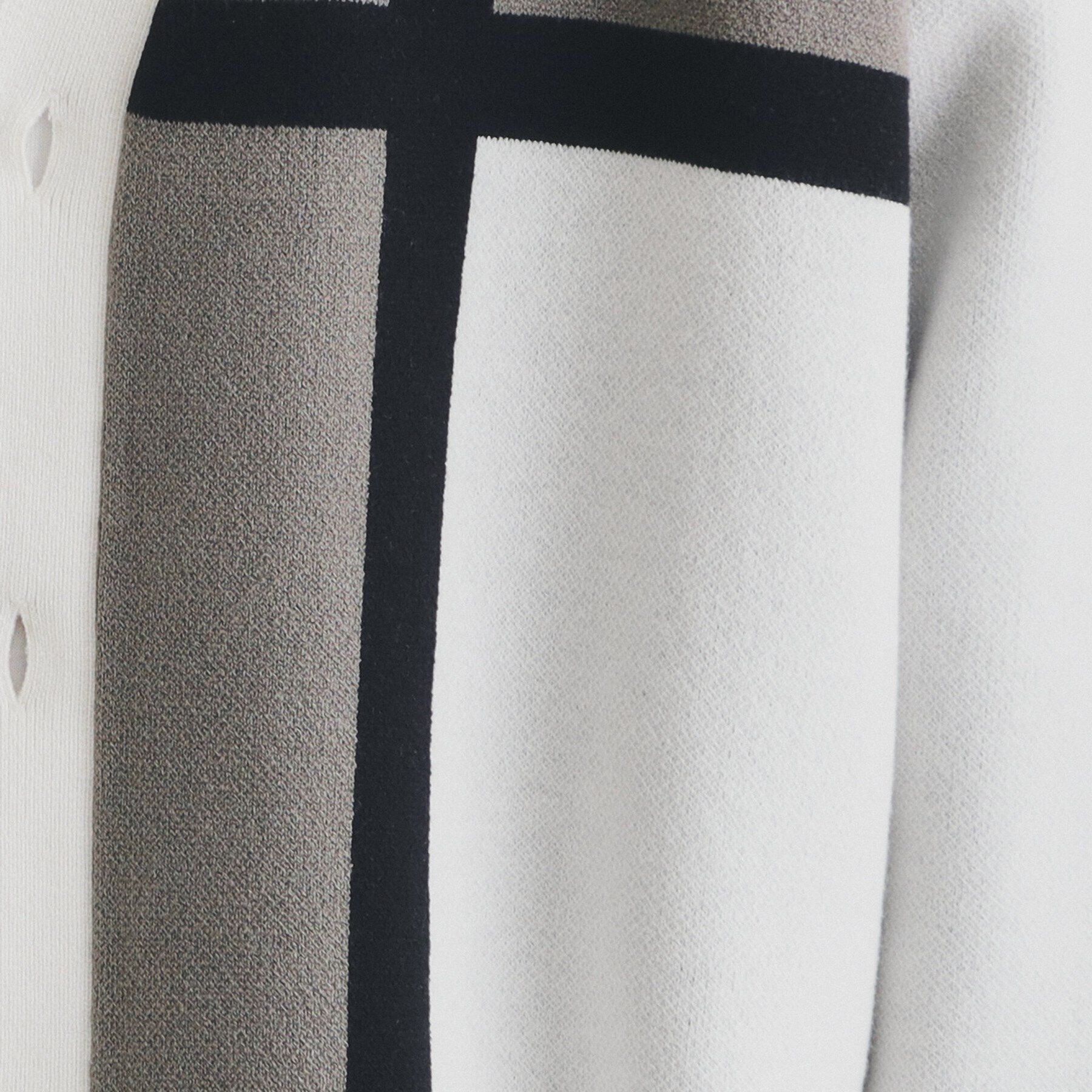 THE SHOP TK「パネルジャカードニットカーディガン」|カーディガン|