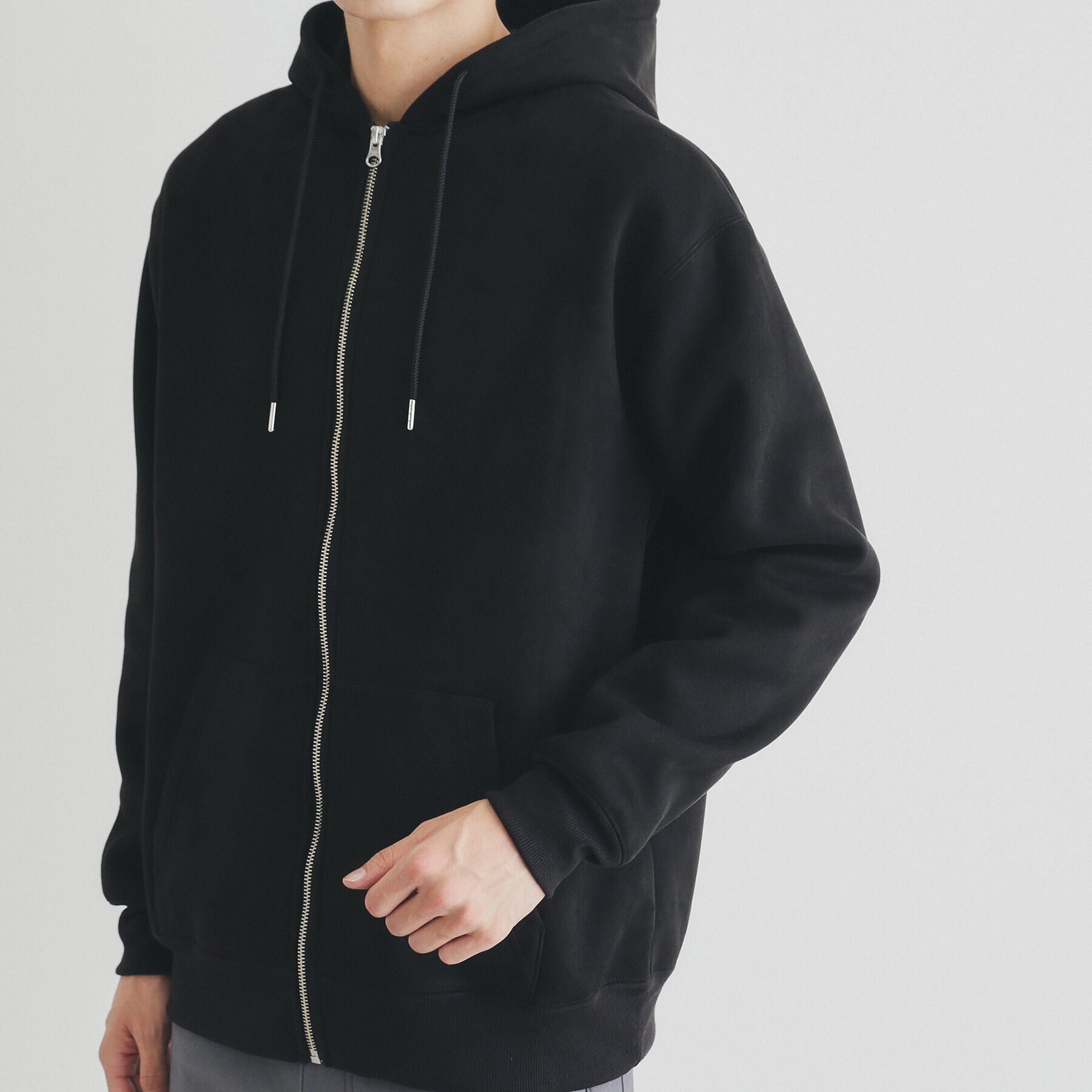 THE SHOP TK「スウェードライクダンボールジップパーカー」|パーカー|