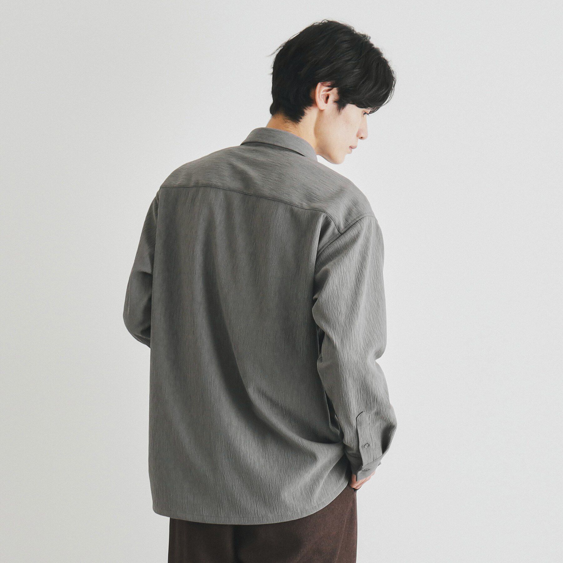 THE SHOP TK「リラックスシルエット楊柳シャツ」|シャツ・ブラウス|