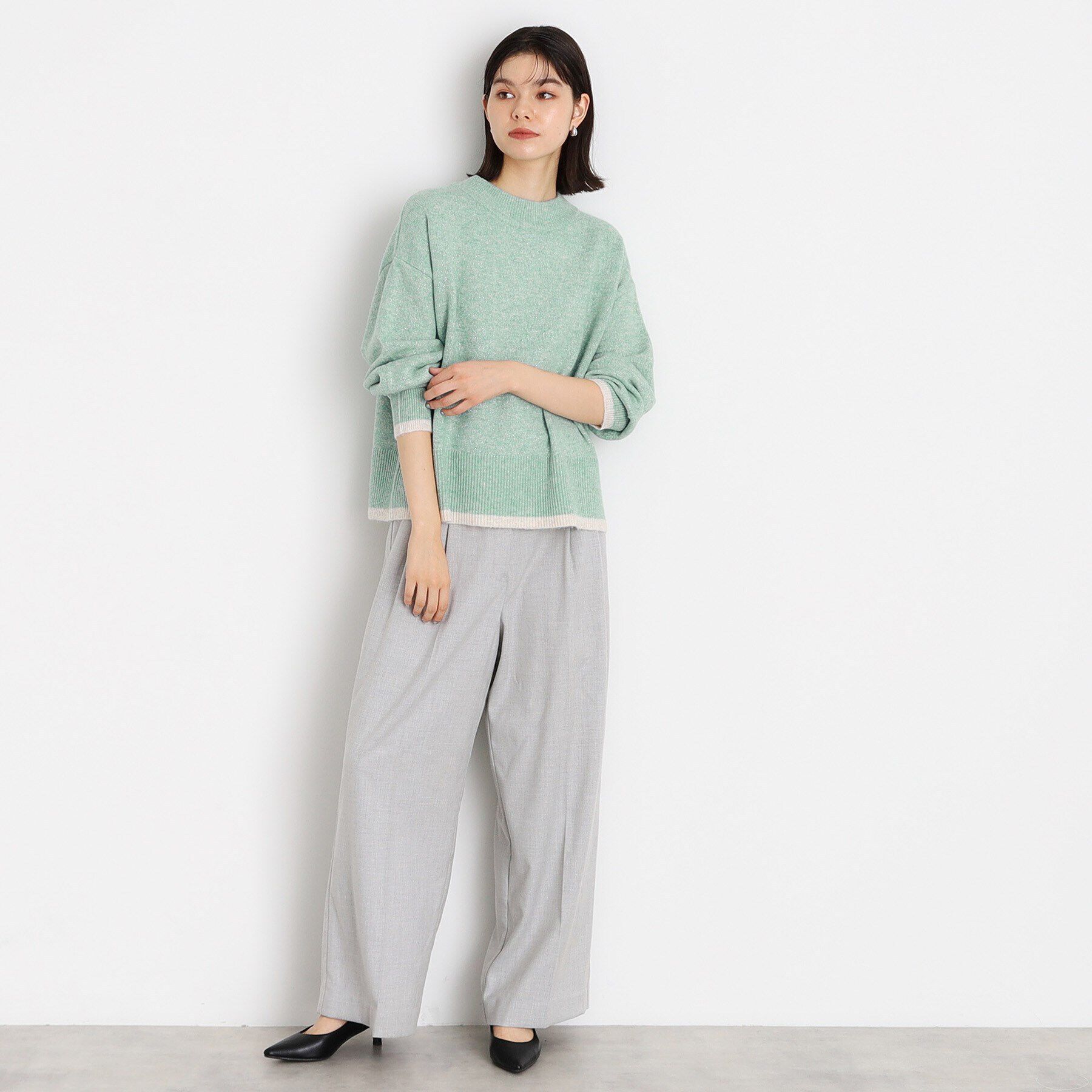 THE SHOP TK「【5カラー展開/洗えるニット】ミックスメランジ&times;ラメニット」|ニット・セーター|