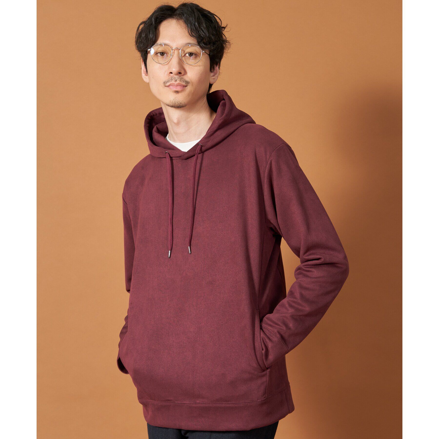 THE SHOP TK「杢スウェードタッチパーカー」|パーカー|