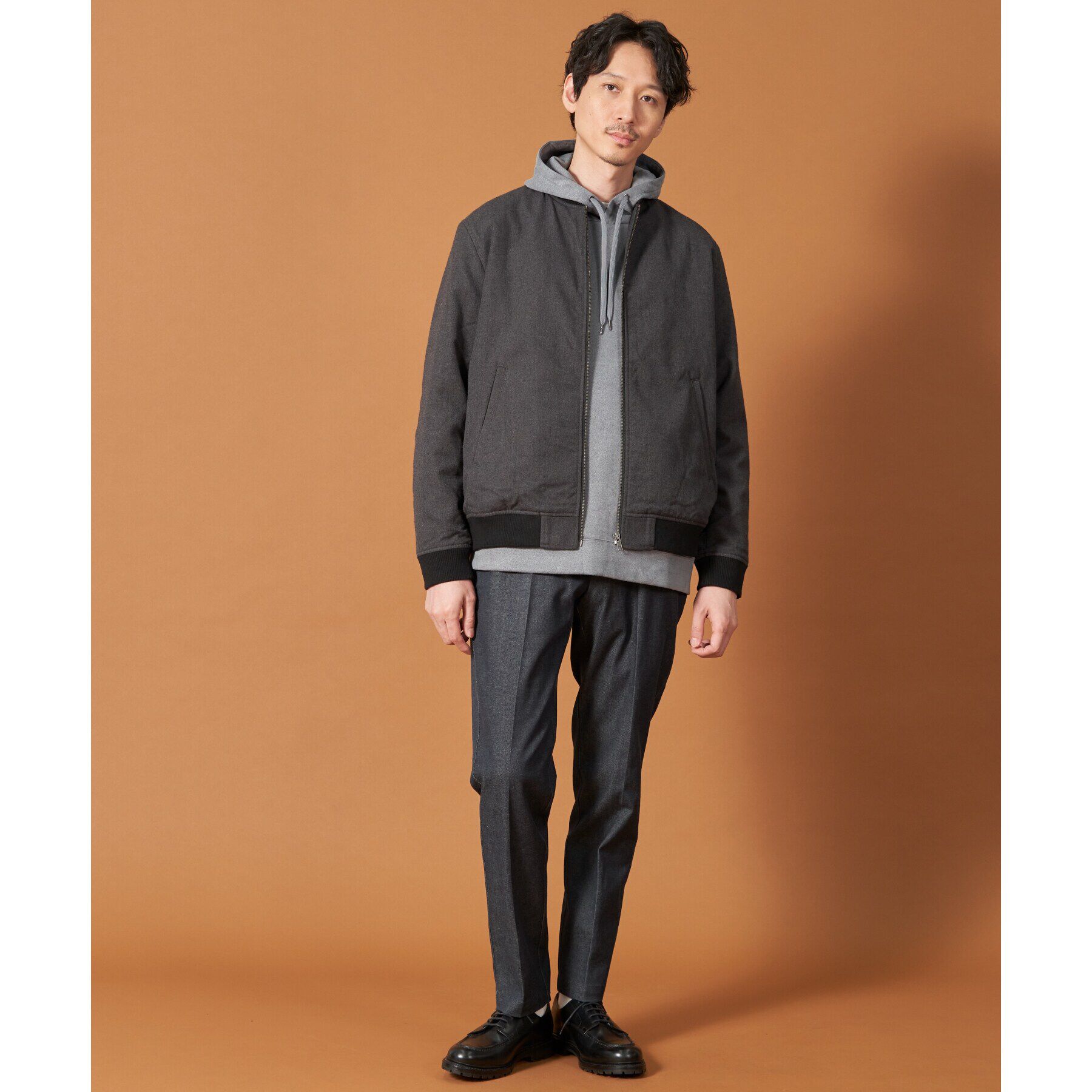 THE SHOP TK「杢スウェードタッチパーカー」|パーカー|