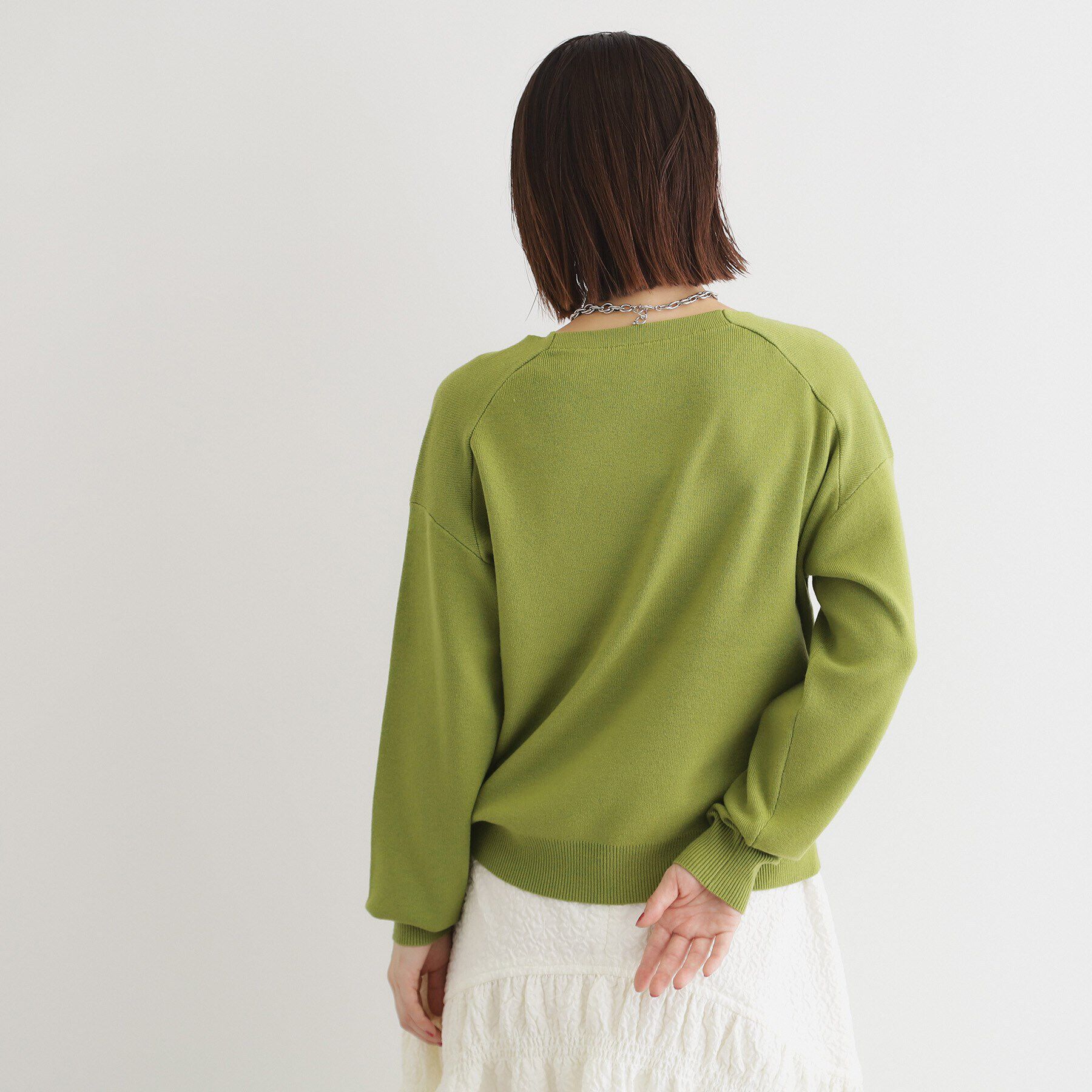 THE SHOP TK「【毛玉になりにくい／静電気防止】Vネックニット／洗える」|ニット・セーター|