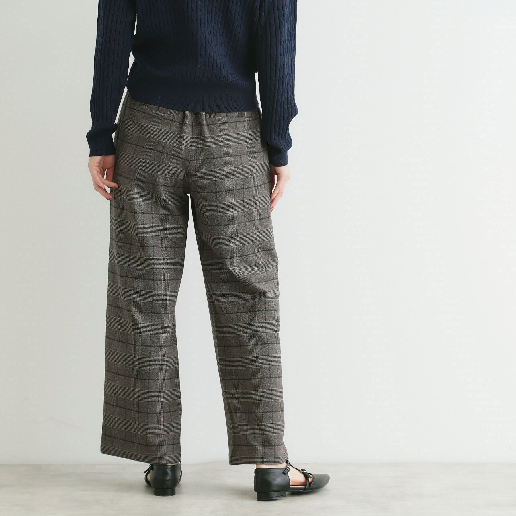 THE SHOP TK「【＠BAILA掲載】両面起毛ベーシックワイドパンツ/洗える」|その他|