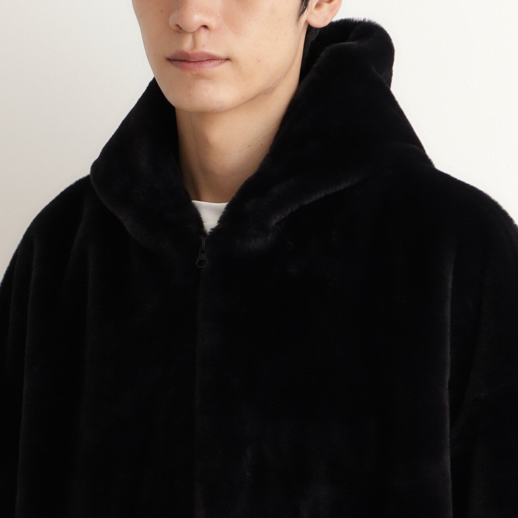 THE SHOP TK「フードフェイクファーブルゾン ユニセックス」|ブルゾン・スタジャン|