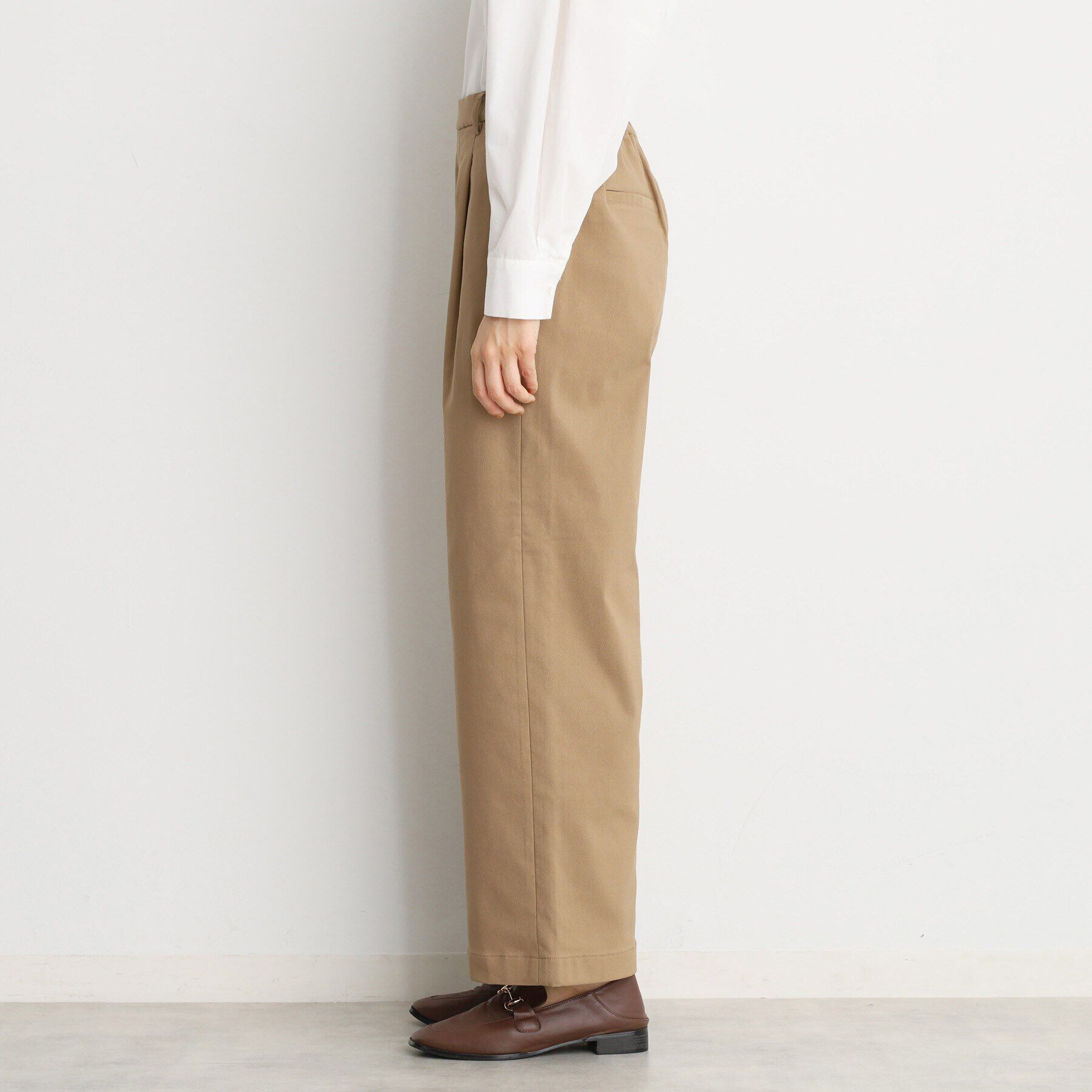 THE SHOP TK「【ラクでキレイ】ハイパーストレッチ裏起毛ワイドパンツ/洗える」|その他|