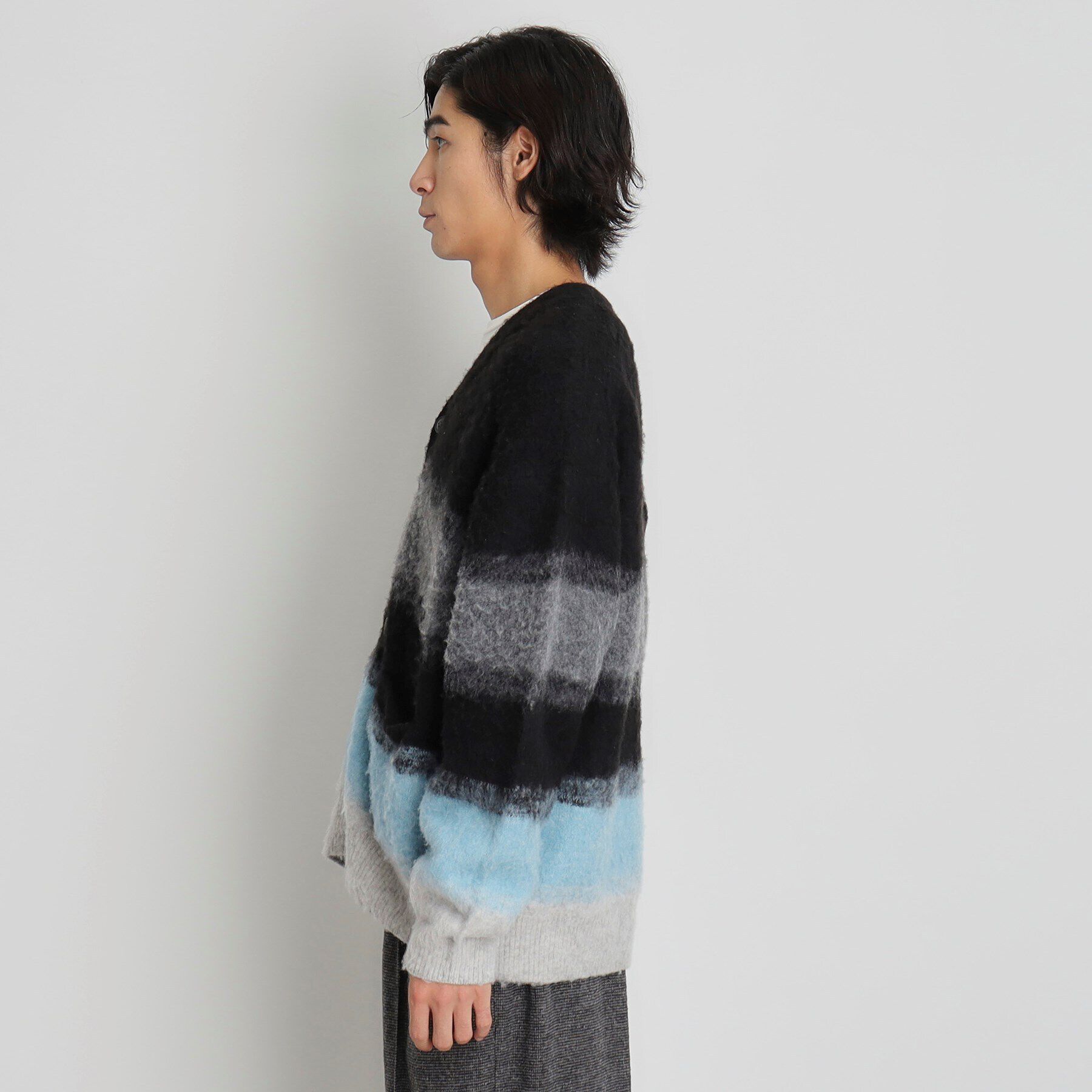 THE SHOP TK「シャギーニットカーディガン ビッグシルエット」|カーディガン|