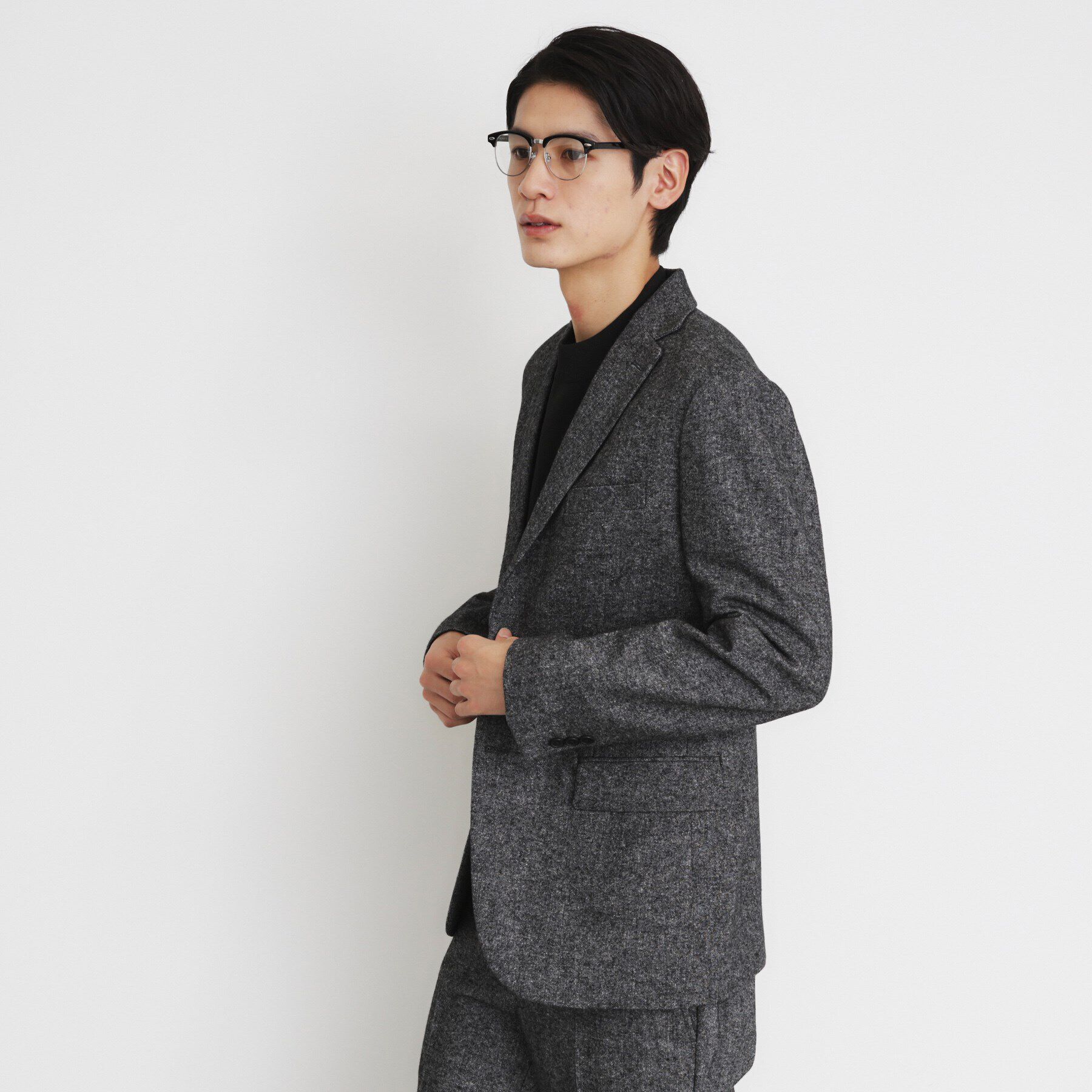 THE SHOP TK「ウール混ホームスパンジャケット」|テーラードジャケット|