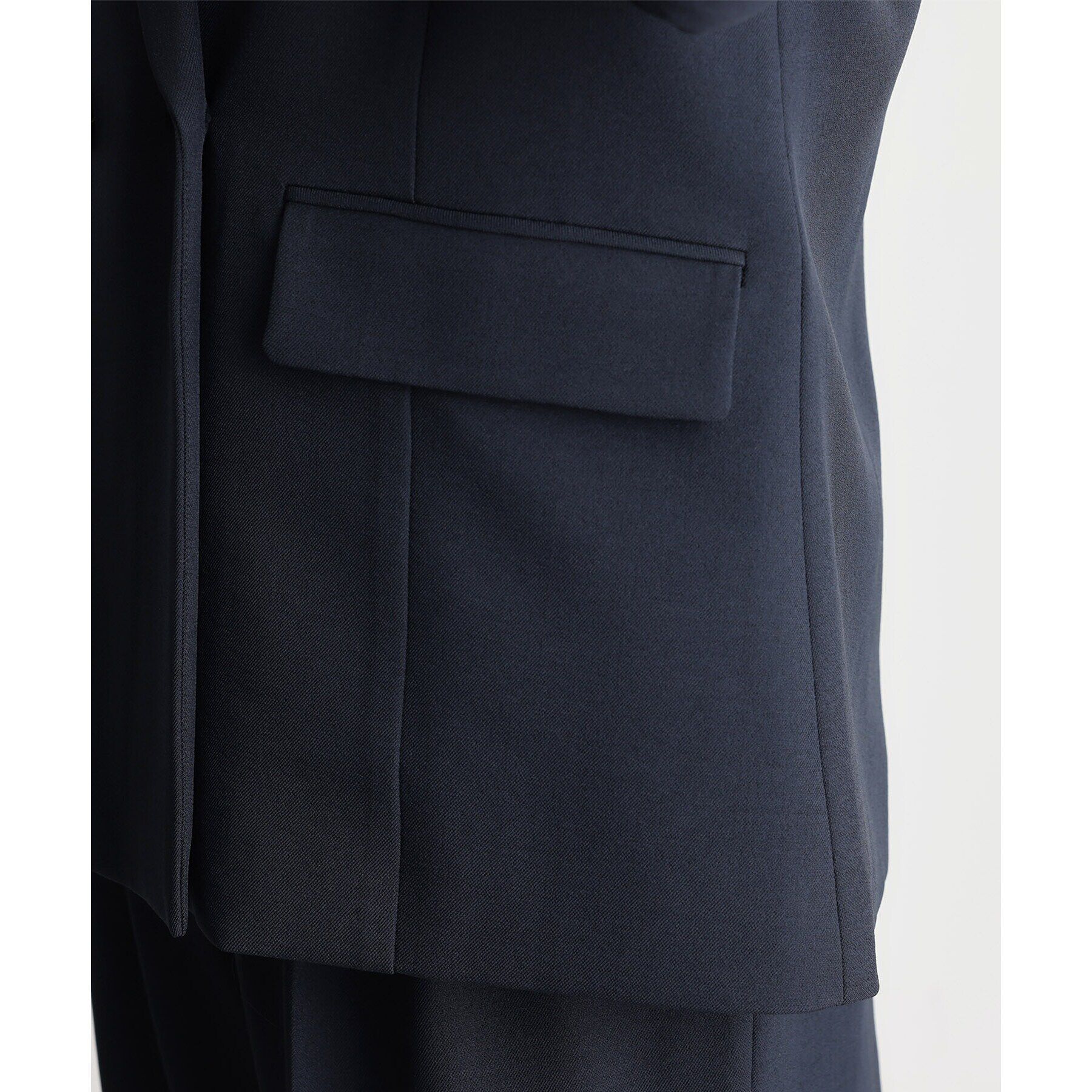 THE SHOP TK「【ONOFF活躍／セレモニー／通勤】CAVIAN Wブレストジャケット／洗える」|テーラードジャケット|