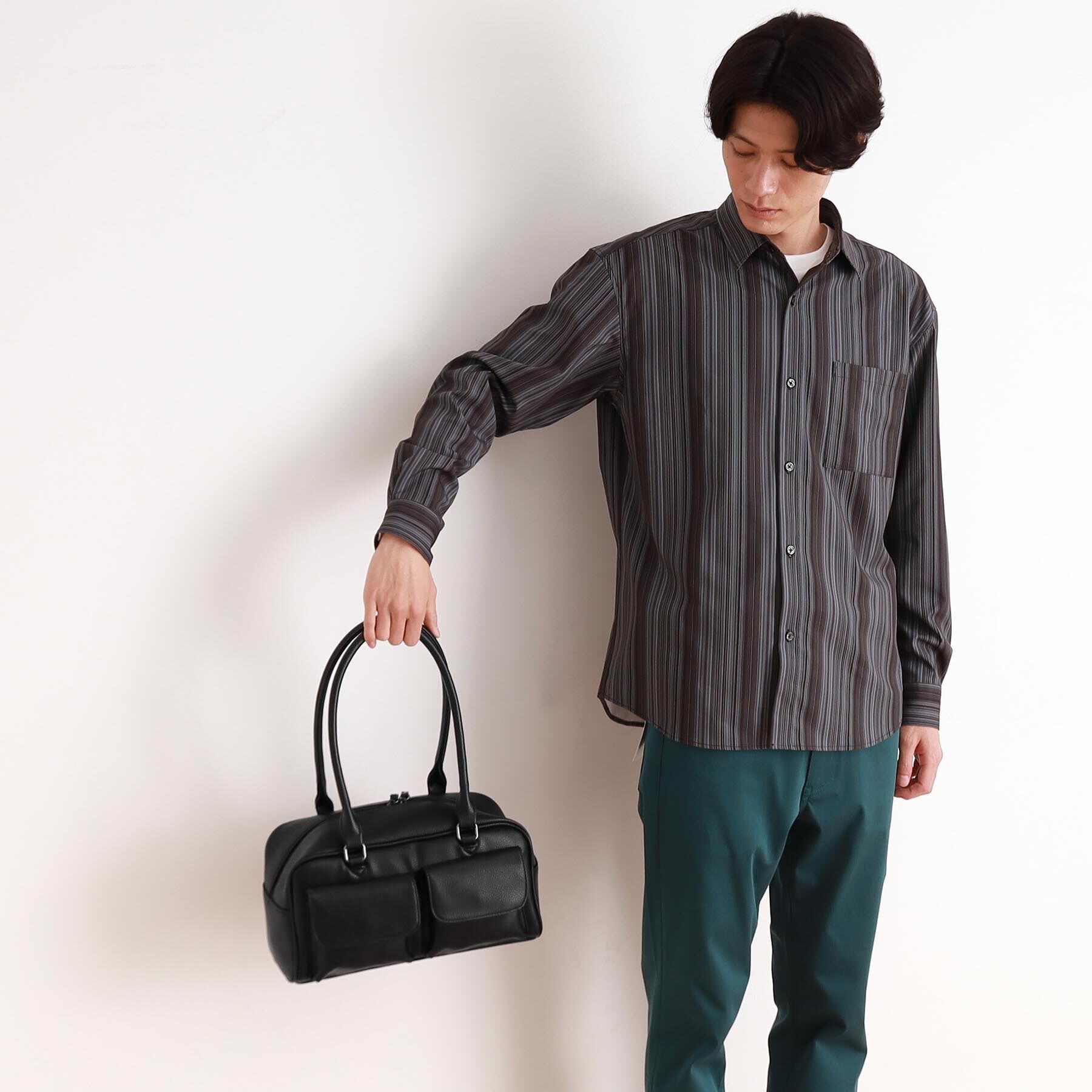 THE SHOP TK「ダブルフラップミニボストン ユニセックス／シーズンレス」|ボストンバッグ|