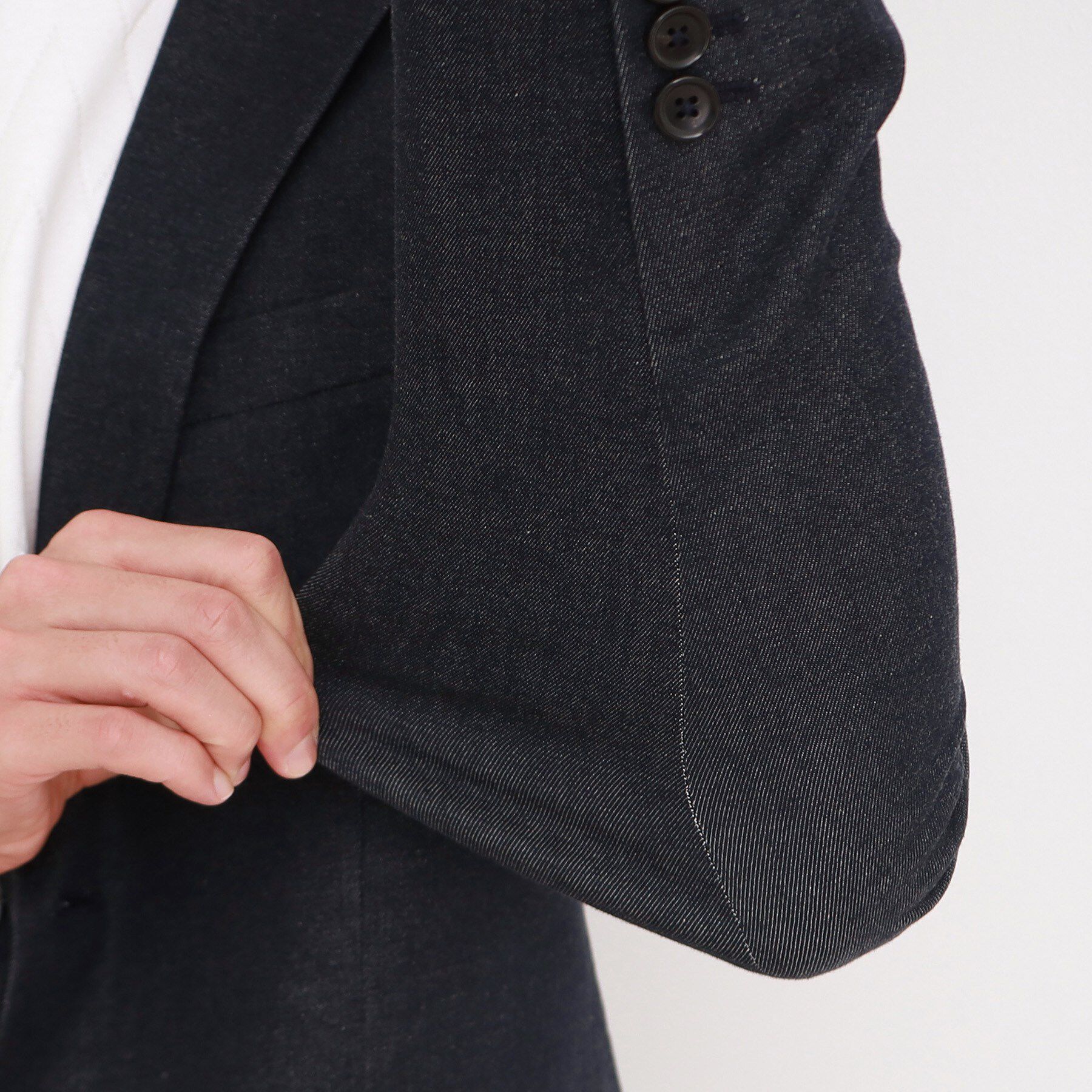 THE SHOP TK「エバーデニムジャケット セットアップ可／洗える／ストレッチ」|テーラードジャケット|