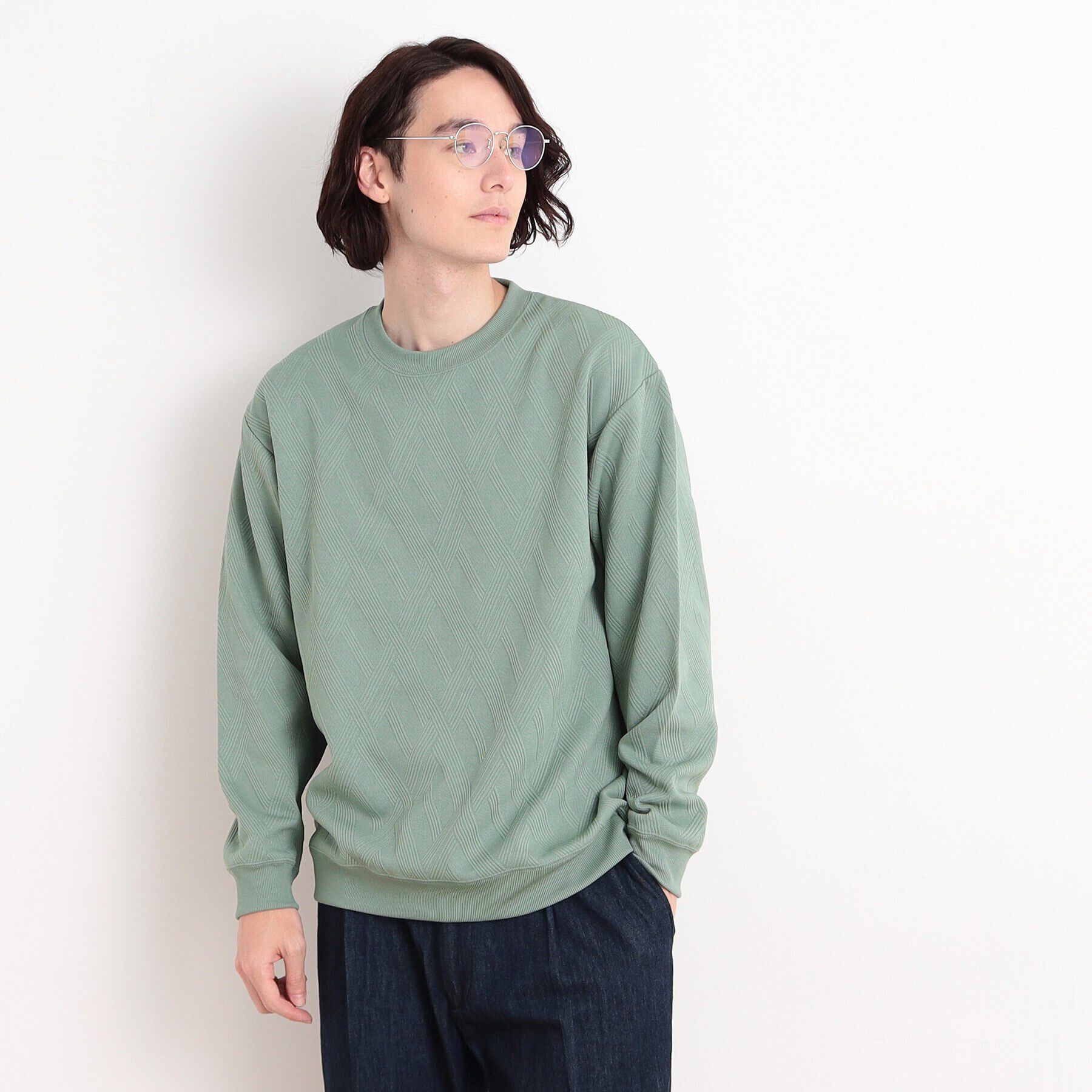 THE SHOP TK「リンクススウェットプルオーバー」|パーカー|グリーン(022)