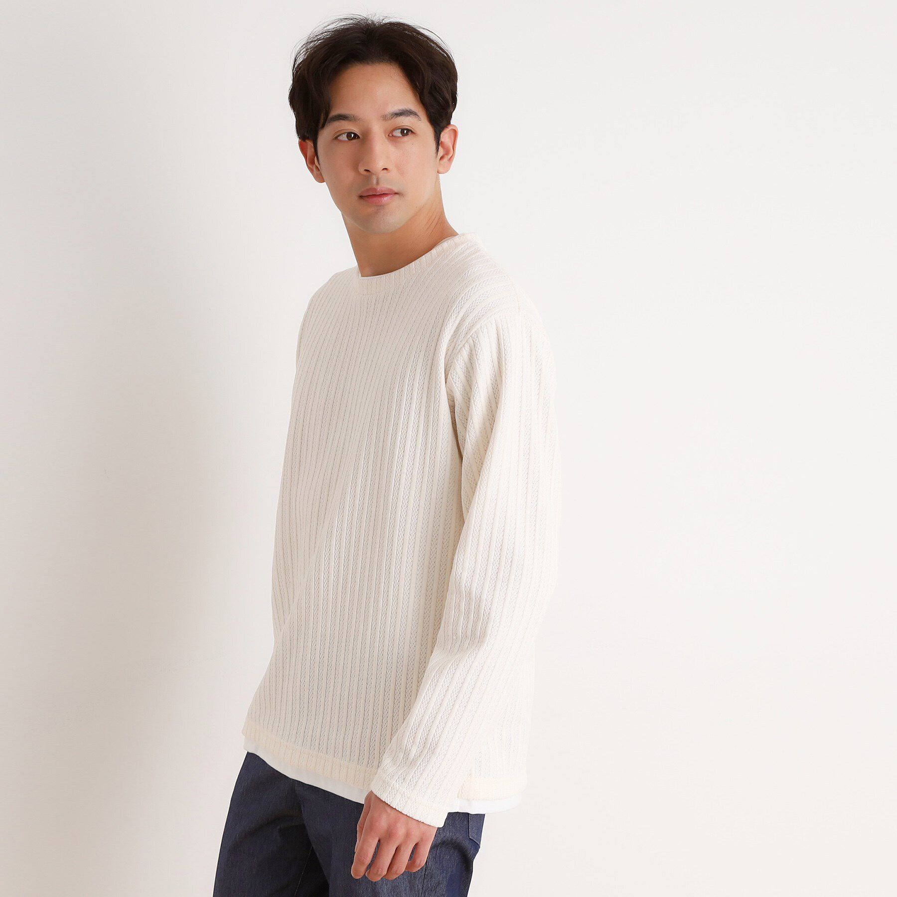 THE SHOP TK「シェニールケーブルプルオーバー 新色追加」|Tシャツ・カットソー|