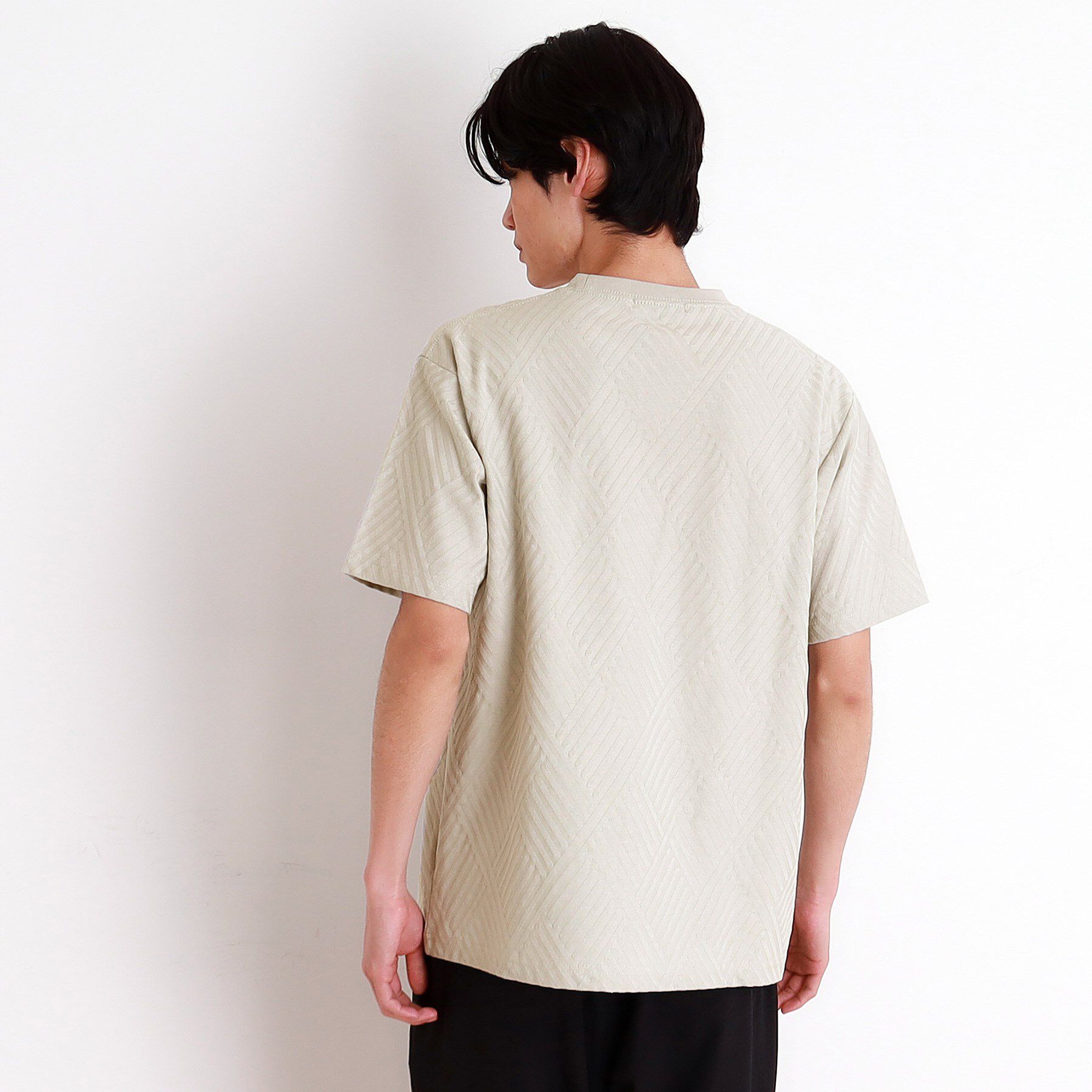 THE SHOP TK「リンクスジャカード半袖Ｔシャツ」|Tシャツ・カットソー|