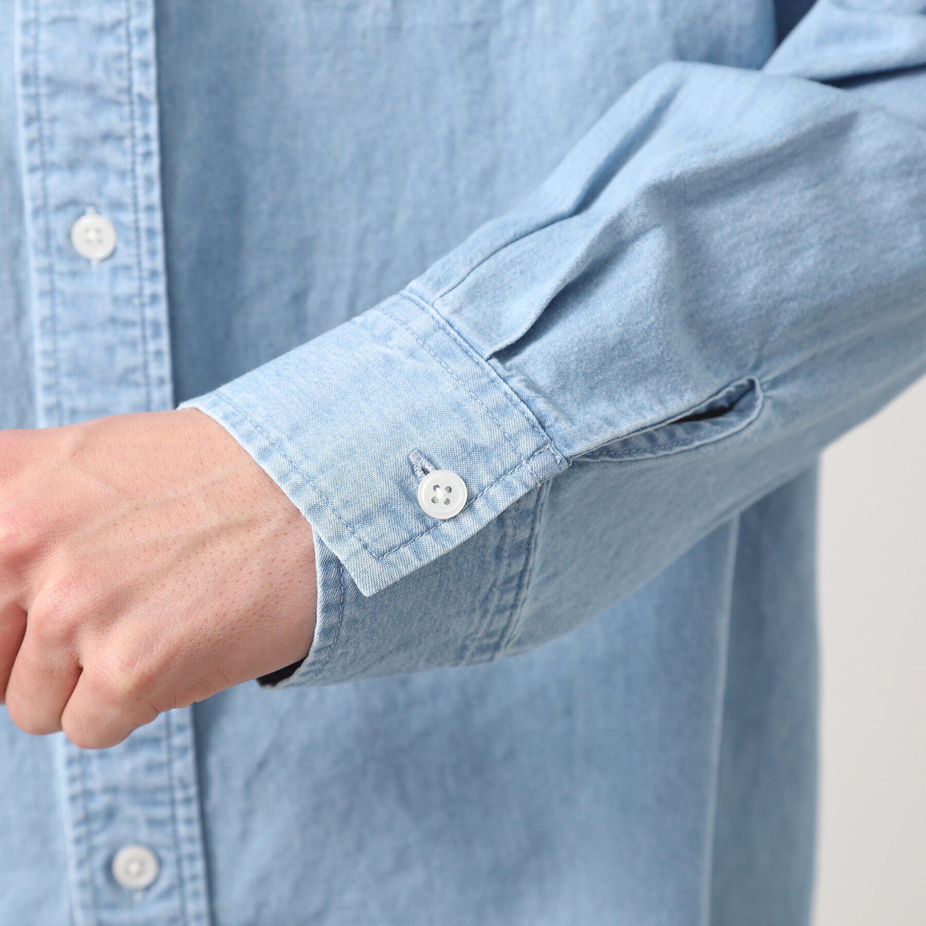 THE SHOP TK「リネンブレンドデニムシャツ」|シャツ・ブラウス|