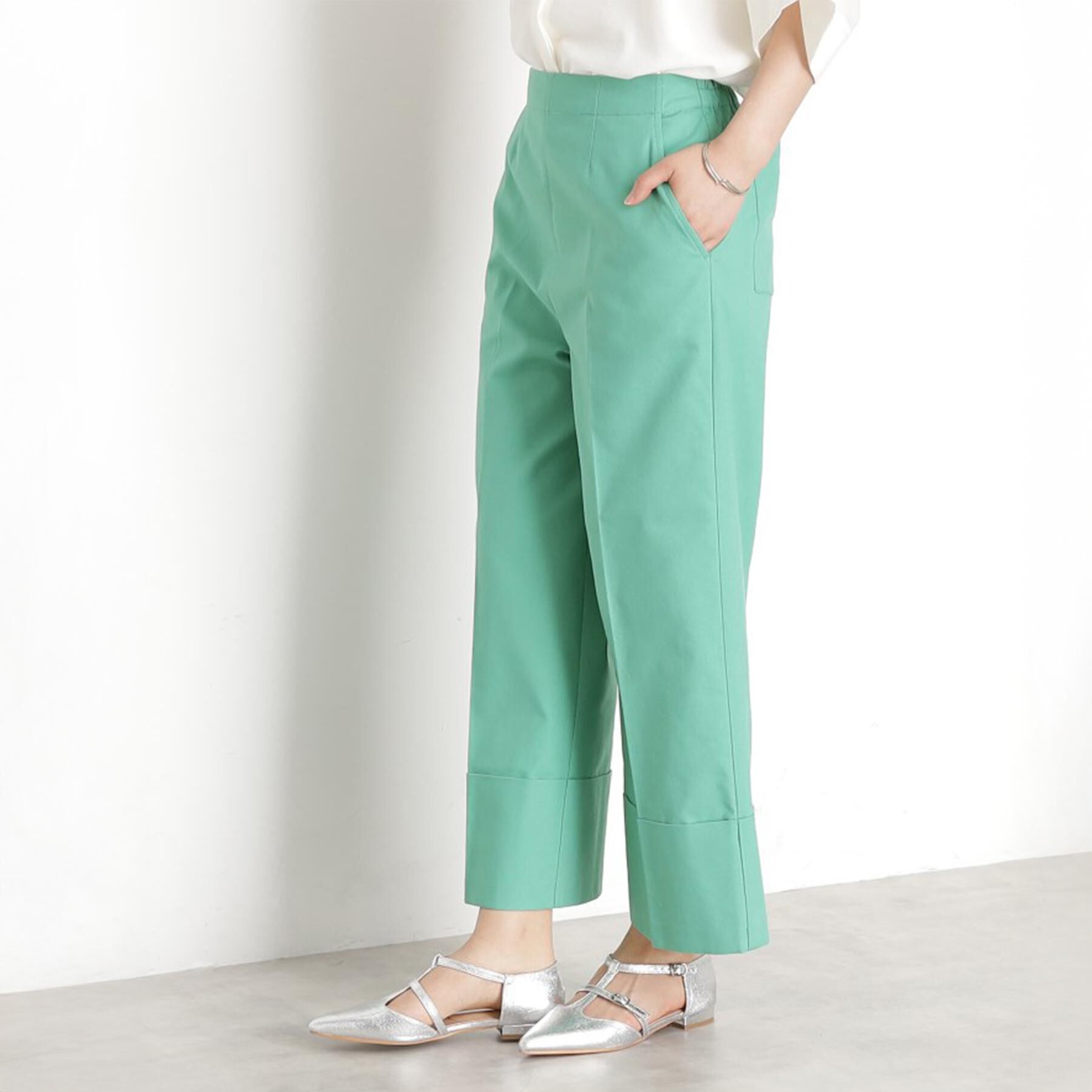 THE SHOP TK「麻混ワイドパンツ【洗える】」|その他|