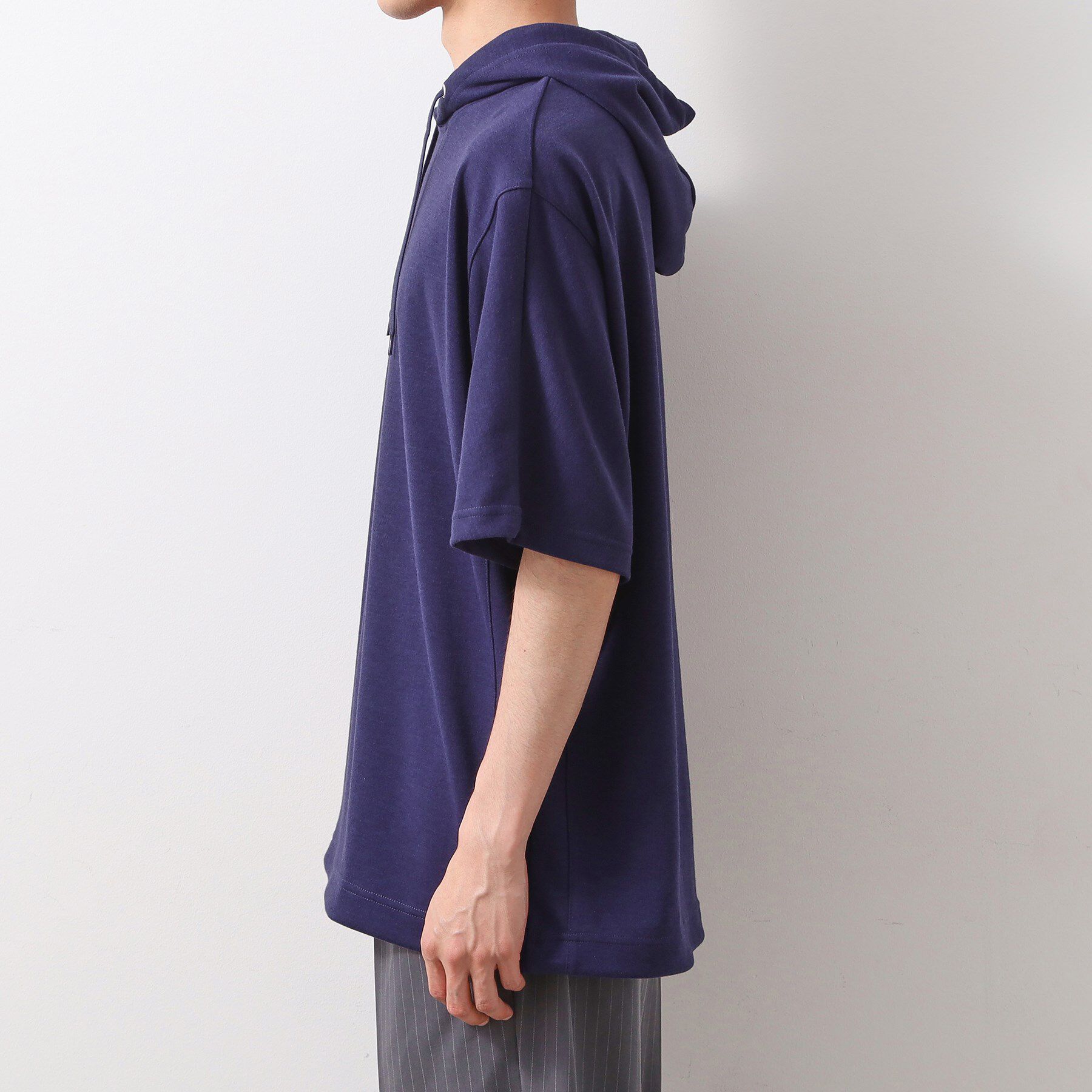 THE SHOP TK「ポンチ半袖パーカー　【洗濯機OK】」|パーカー|