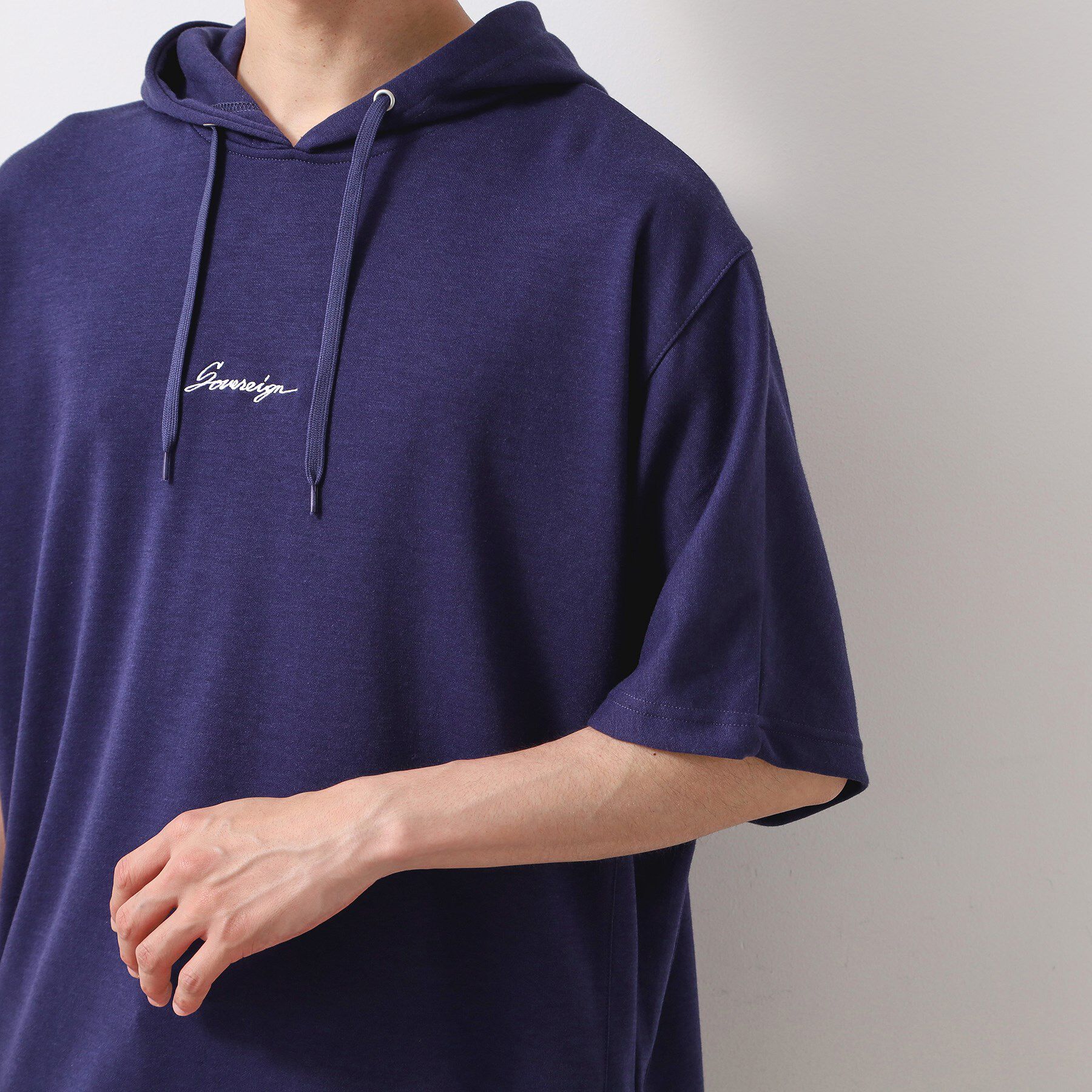 THE SHOP TK「ポンチ半袖パーカー　【洗濯機OK】」|パーカー|