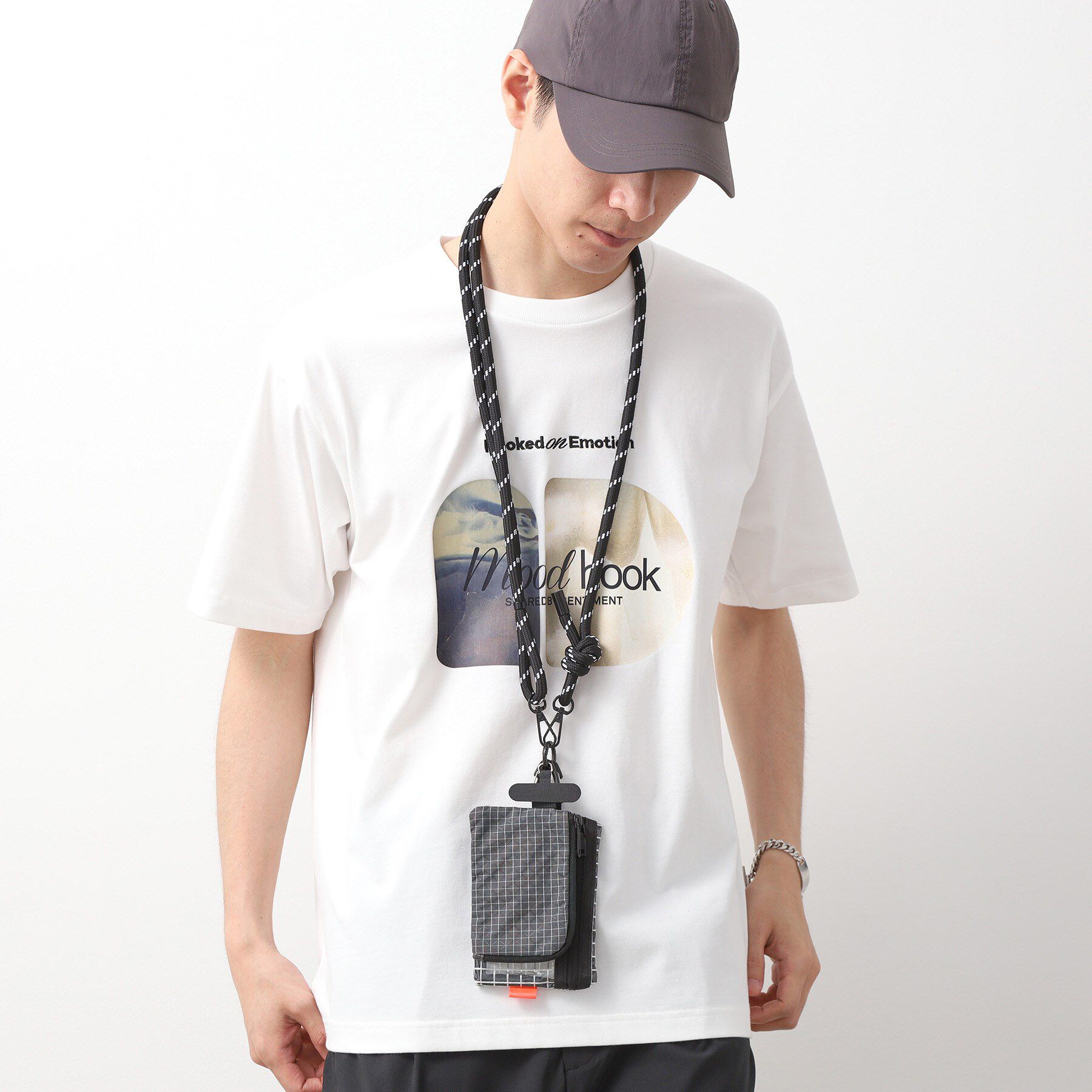 THE SHOP TK「3連ミニショルダーバッグ クリアポーチ＋ミニウォレット＋スマホホルダー【ユニセックス】」|ストラップ|