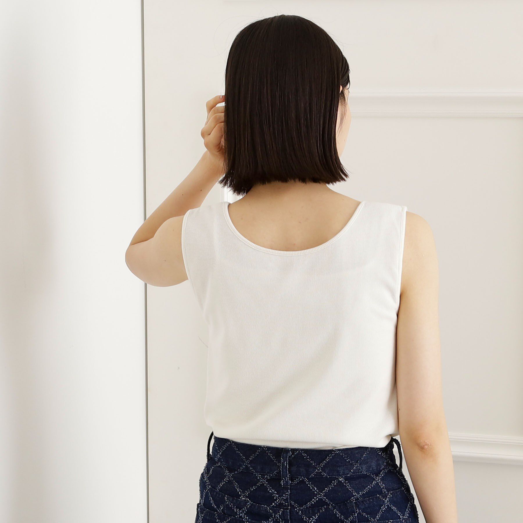 THE SHOP TK「【インナーに最適】2WAYスクエアタンク」|キャミソール|