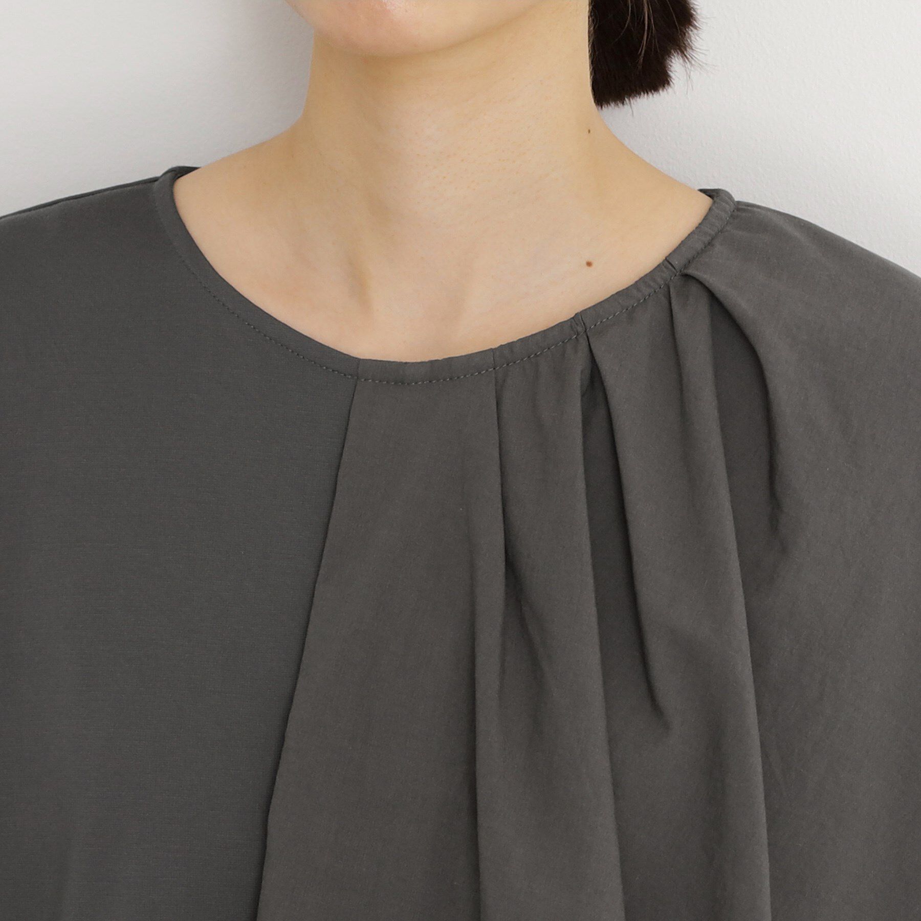 THE SHOP TK「アシメケープ風プルオーバー【接触冷感/洗濯機OK】」|Tシャツ・カットソー|