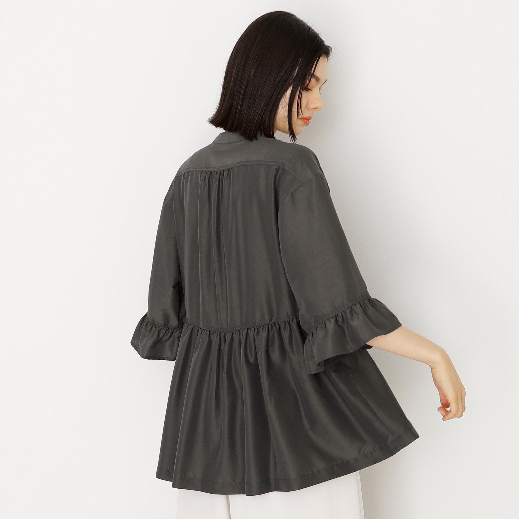 THE SHOP TK「フリルチュニックブラウス【洗濯機OK】」|シャツ・ブラウス|