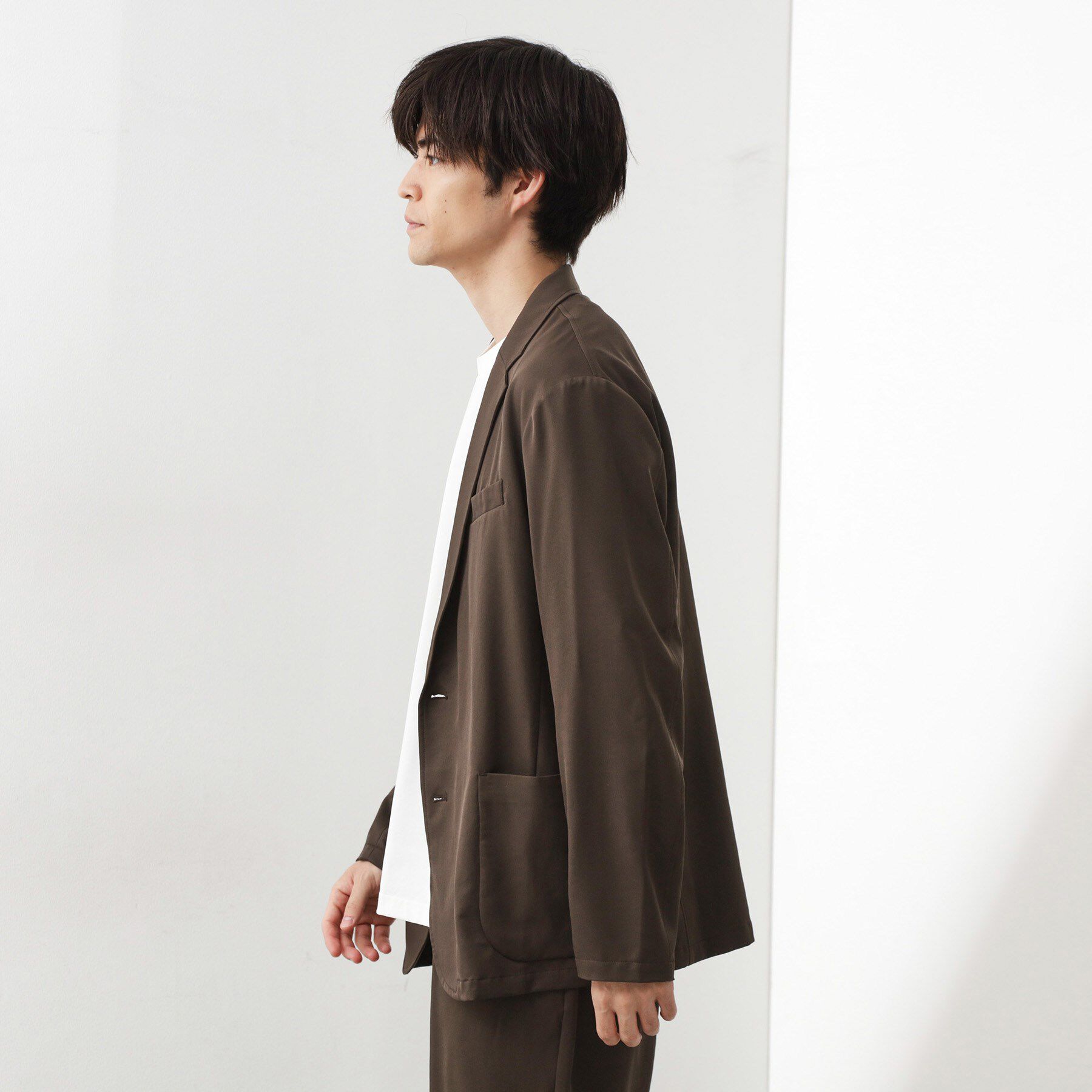 THE SHOP TK「スムースファイバーリラックスジャケット 【セットアップ可／UVカット／イージーケア／洗濯機OK】」|テーラードジャケット|