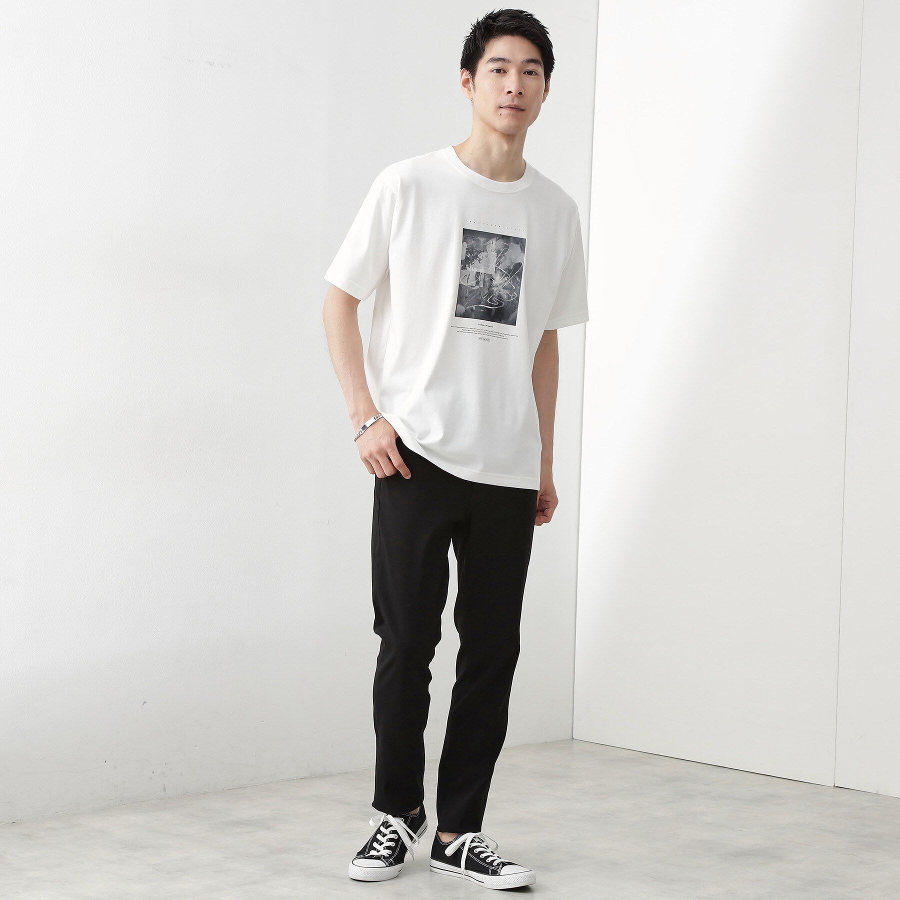THE SHOP TK「リサイクルアート半袖Tシャツ【接触冷感/洗濯機OK】」|Tシャツ・カットソー|