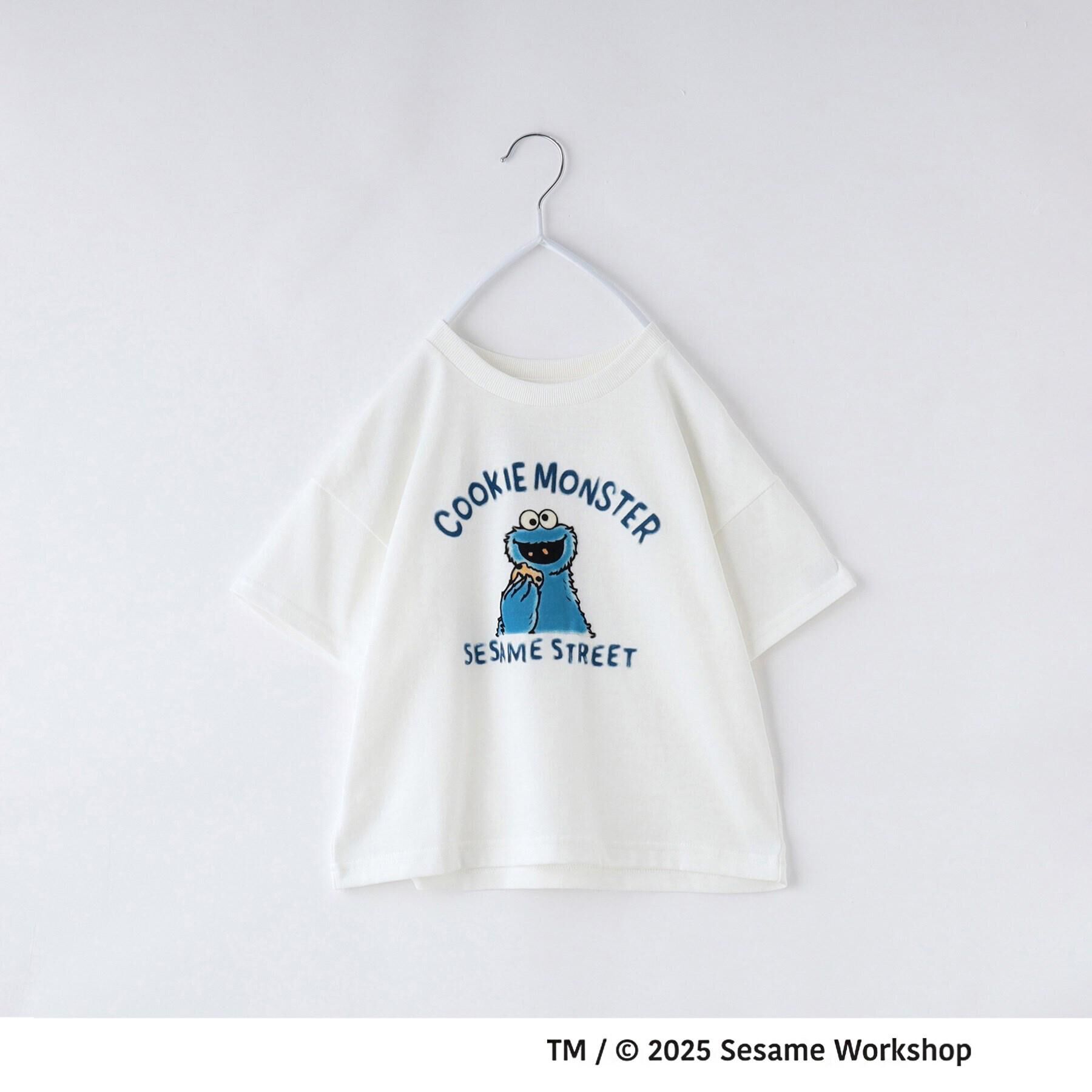 THE SHOP TK「【110-160】セサミストリートTシャツ／親子リンク」|Tシャツ・カットソー|オフホワイト(003