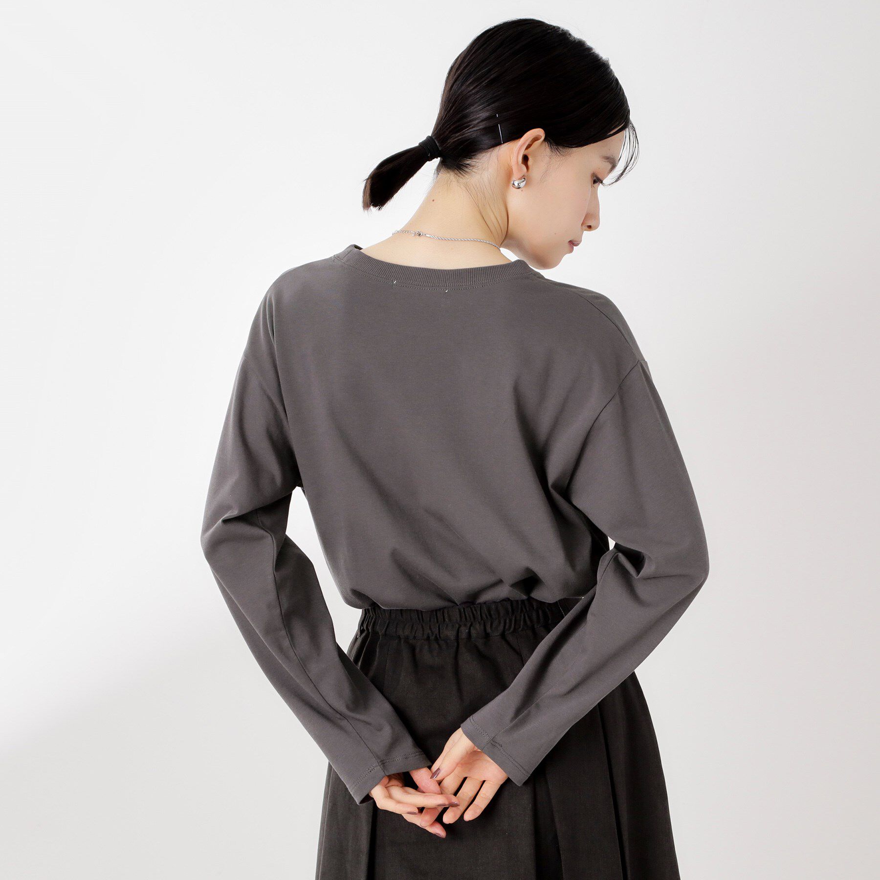 THE SHOP TK「ロゴアソート長袖Tシャツ【アンチピリング/UVカット/洗濯機OK】」|Tシャツ・カットソー|