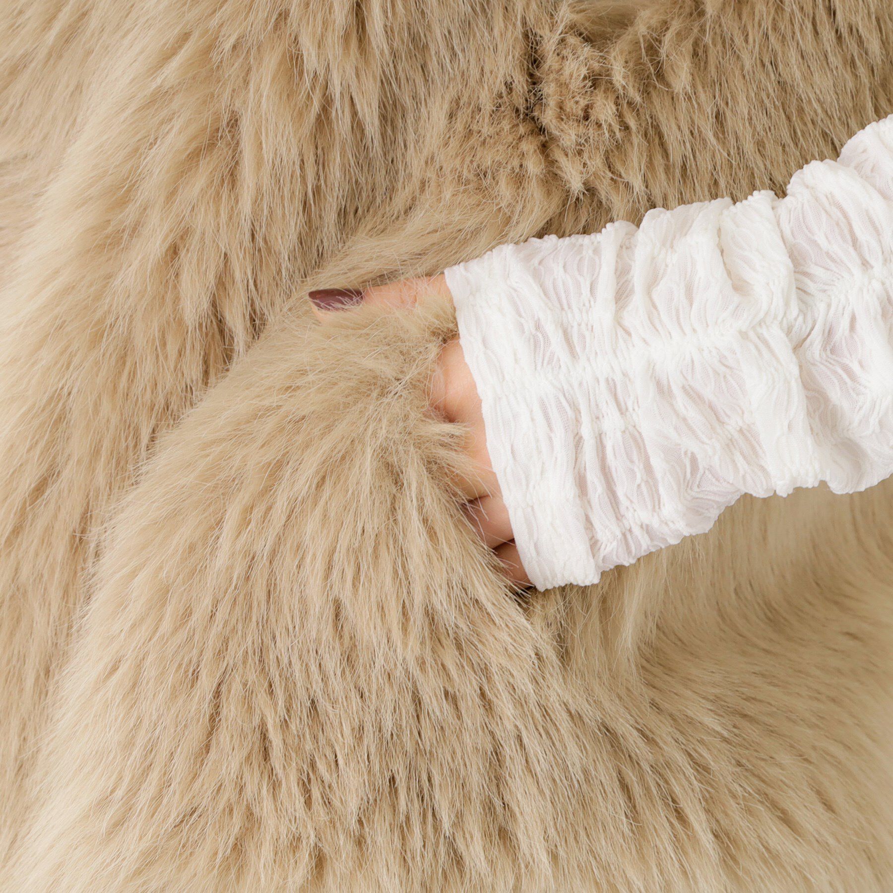 THE SHOP TK「フェイクファーベスト」|ベスト・ジレ|