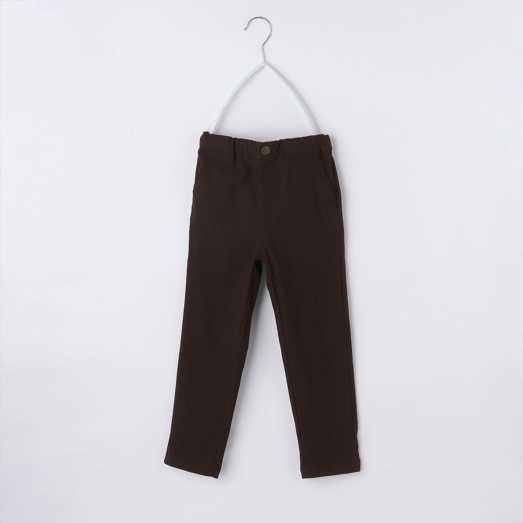 THE SHOP TK「【110－160/裏起毛】あったかのびーるストレートパンツ/洗濯機OK」|その他|