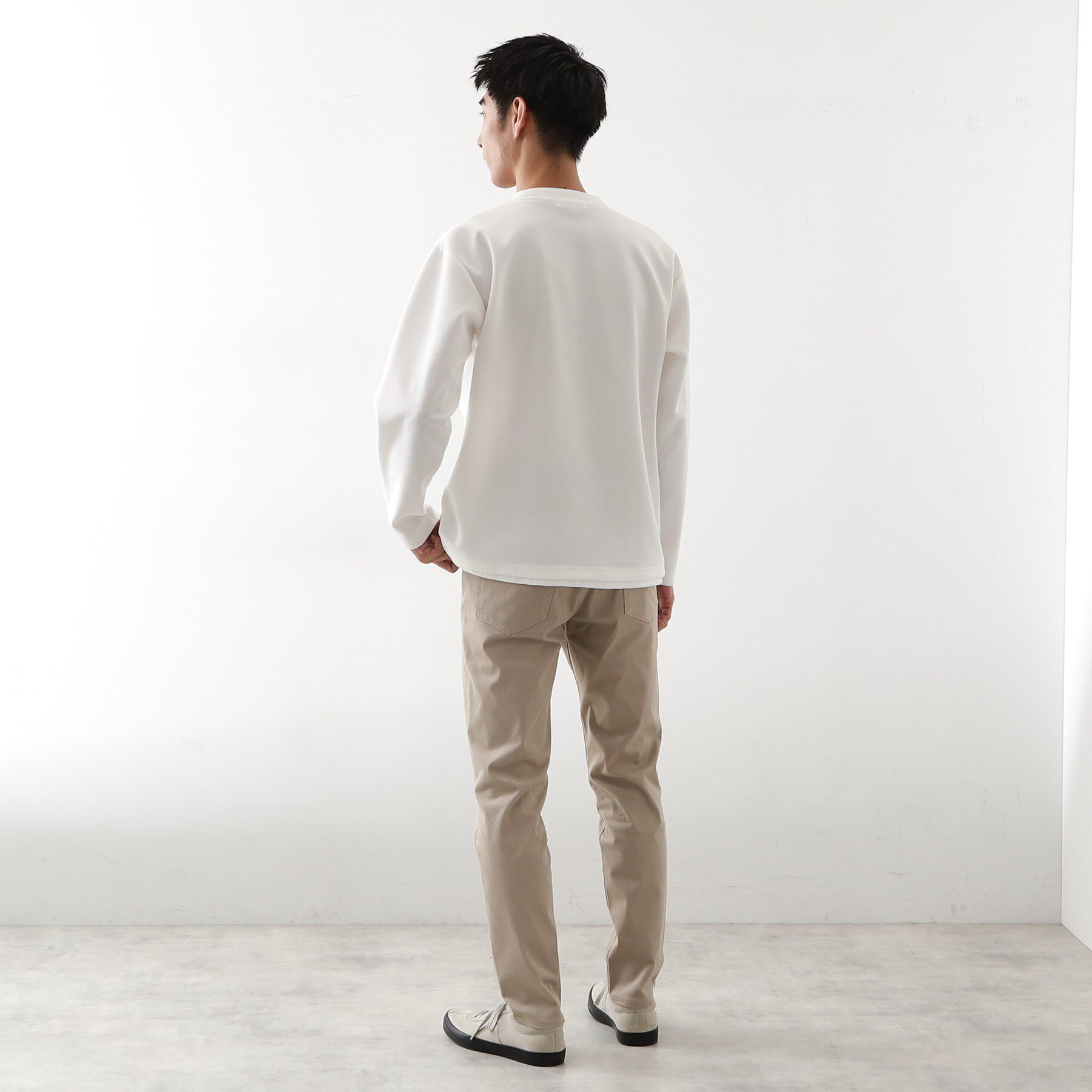 THE SHOP TK「【ラクして決まる！】レイヤード風長袖Tシャツ 洗濯機OK」|Tシャツ・カットソー|