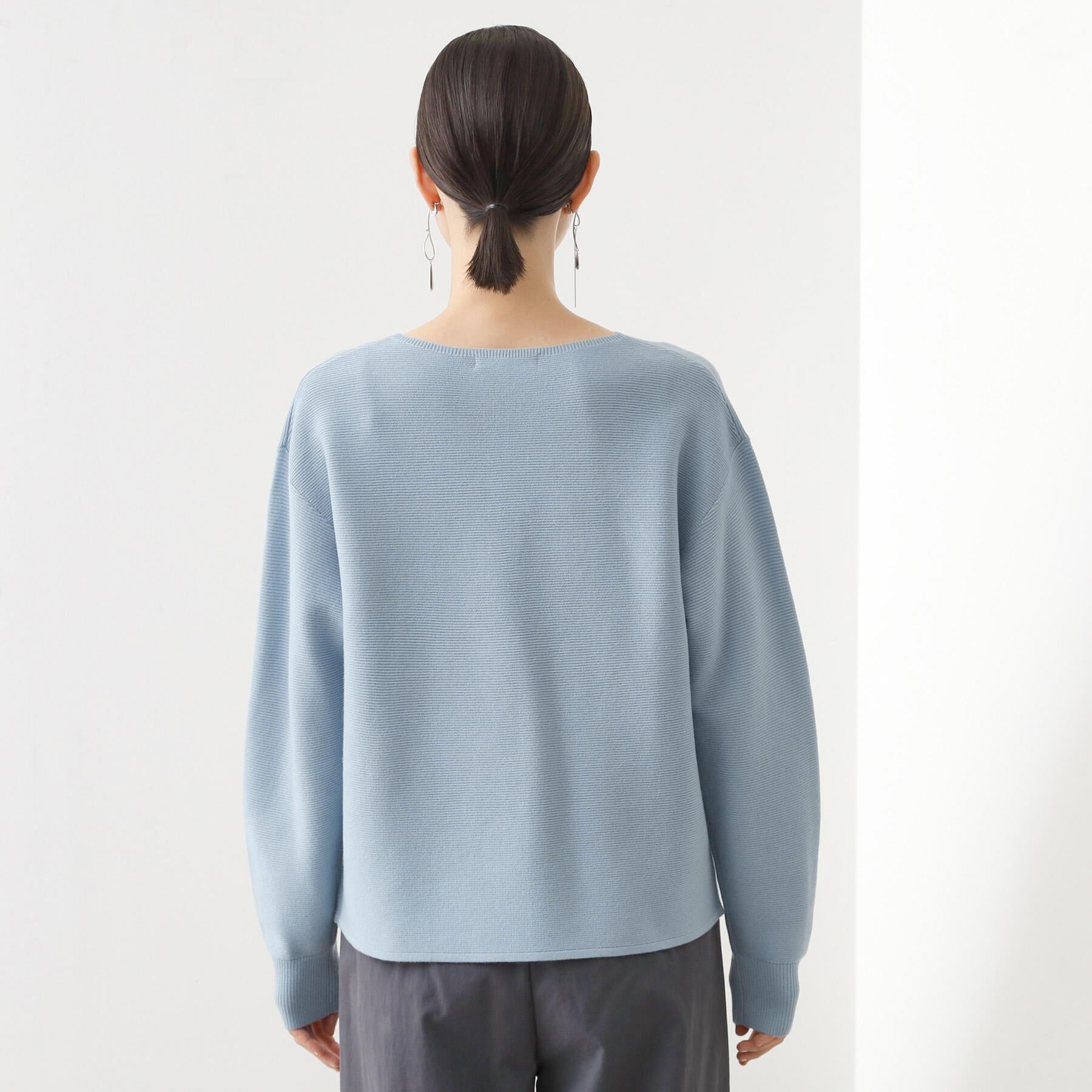 THE SHOP TK「【S-XLサイズ/選べる7色】どこから見ても美しい ガーターニット/毛玉になりにくい/洗濯機OK」|ニット・セーター|