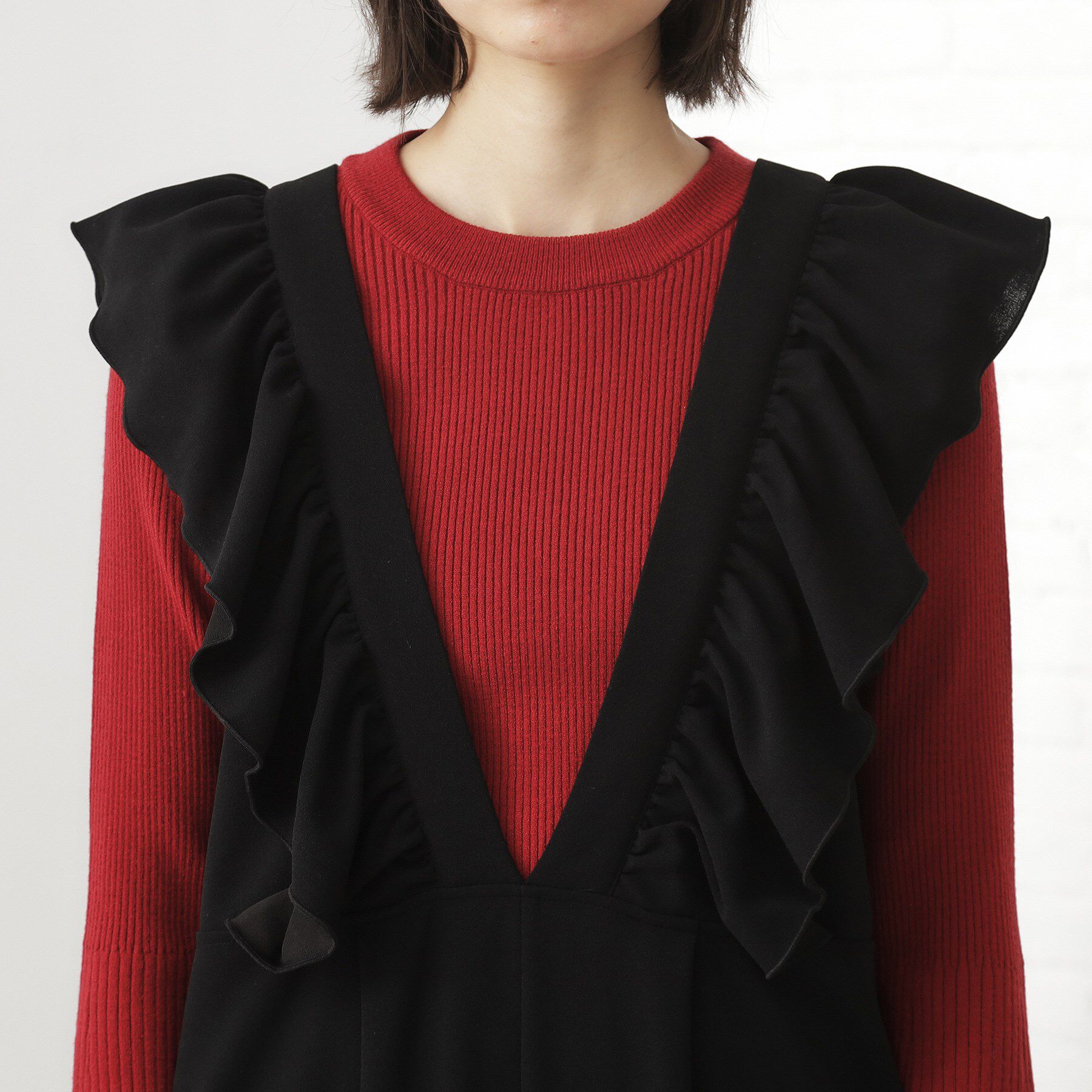 THE SHOP TK「【シーズンレス】フリルオールインワン」|オールインワン|