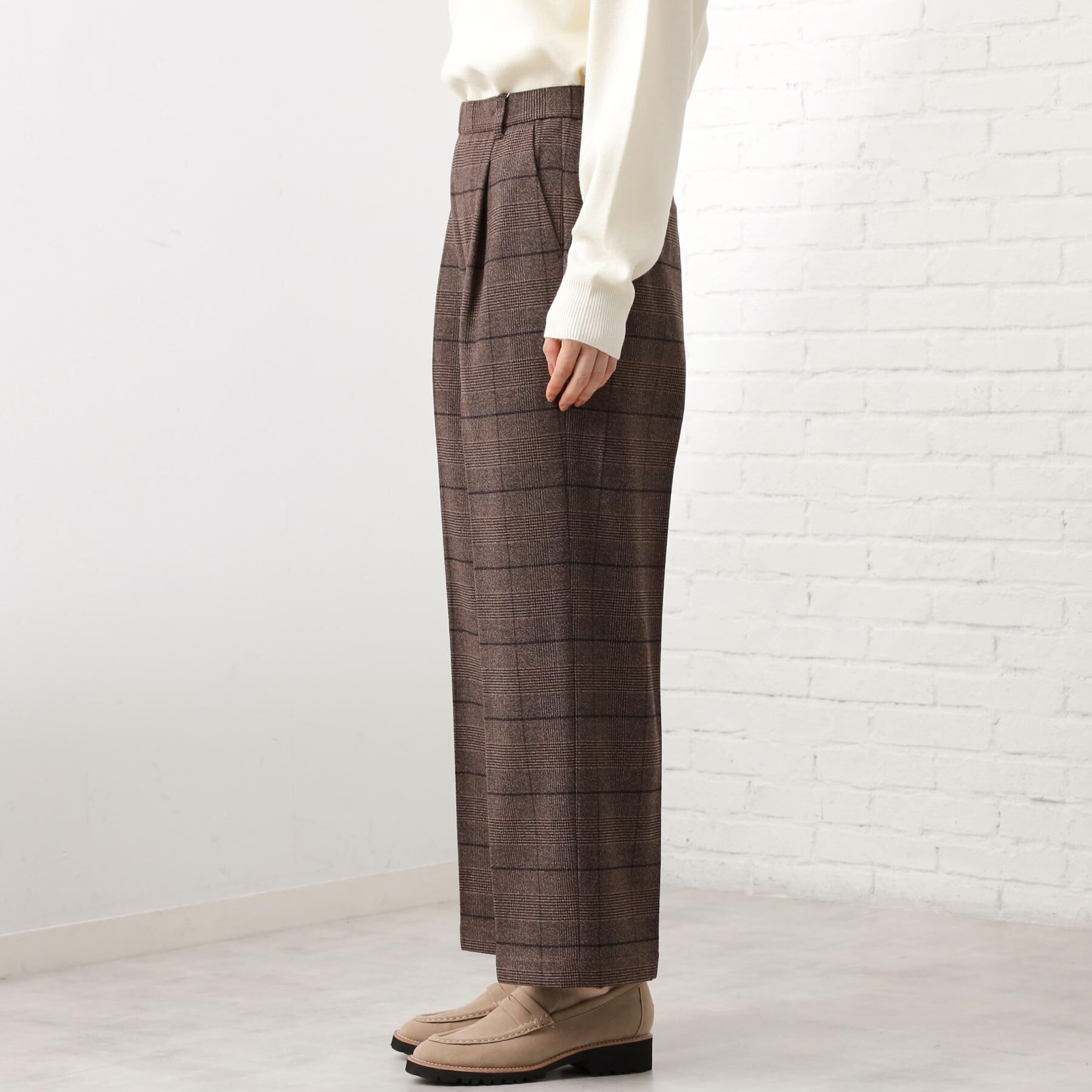 THE SHOP TK「【着丈選べる/XS～XLサイズ】あったか裏起毛ワイドパンツ」|その他|