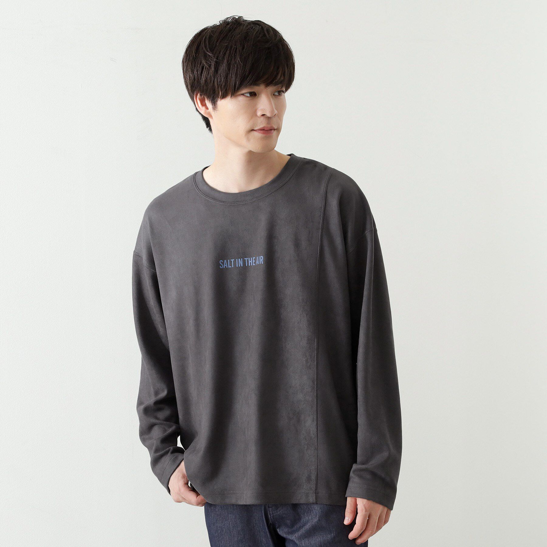 THE SHOP TK「スエード フォトプリントスウェット 【洗濯機OK】」|Tシャツ・カットソー|