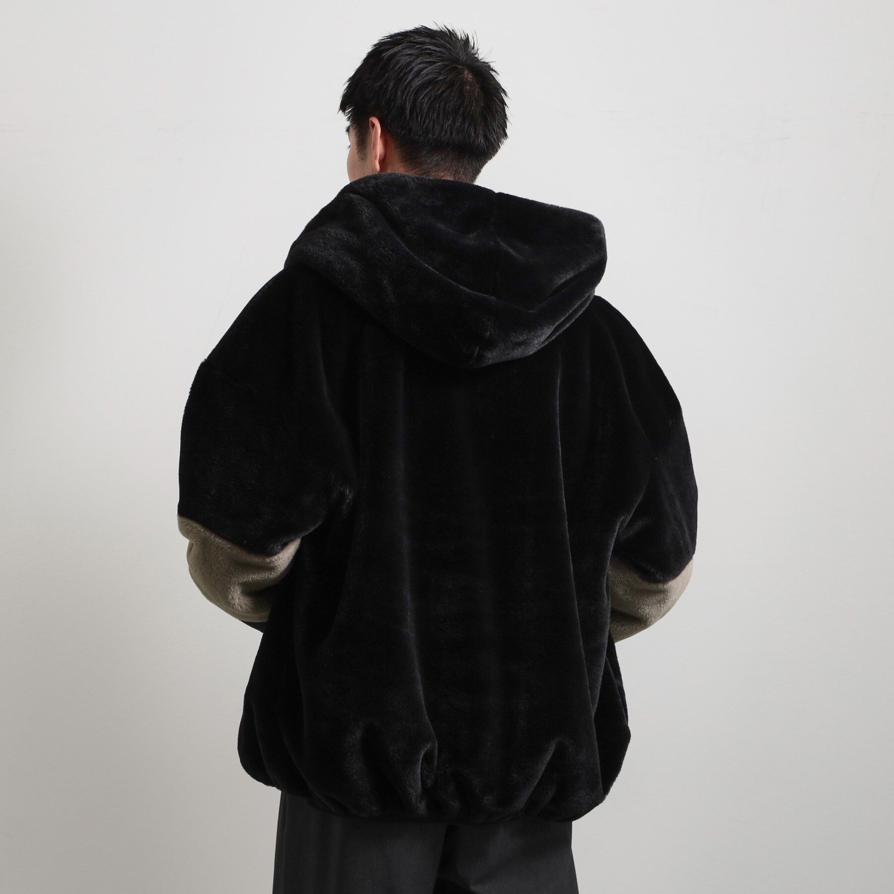 THE SHOP TK「フードフェイクファーブルゾン」|ブルゾン・スタジャン|