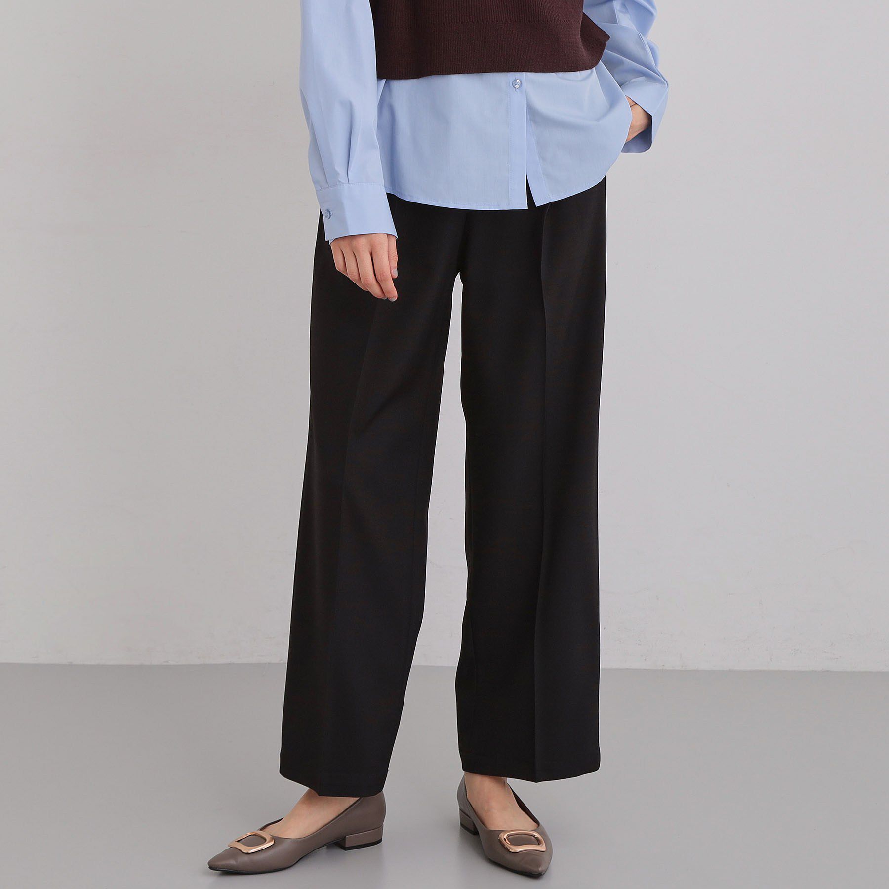 THE SHOP TK「CAVIAN ベーシックワイドパンツ/セットアップ可」|その他|