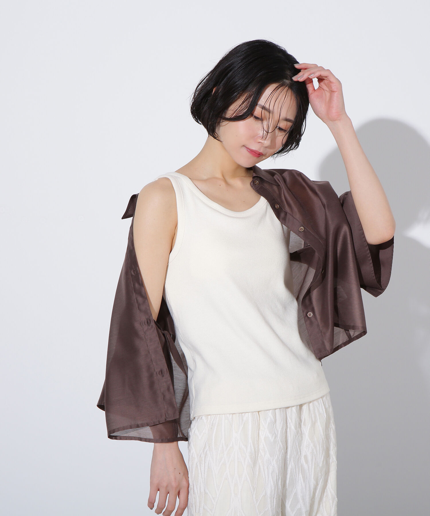  「カップツキテレコカットソー」|Tシャツ・カットソー|