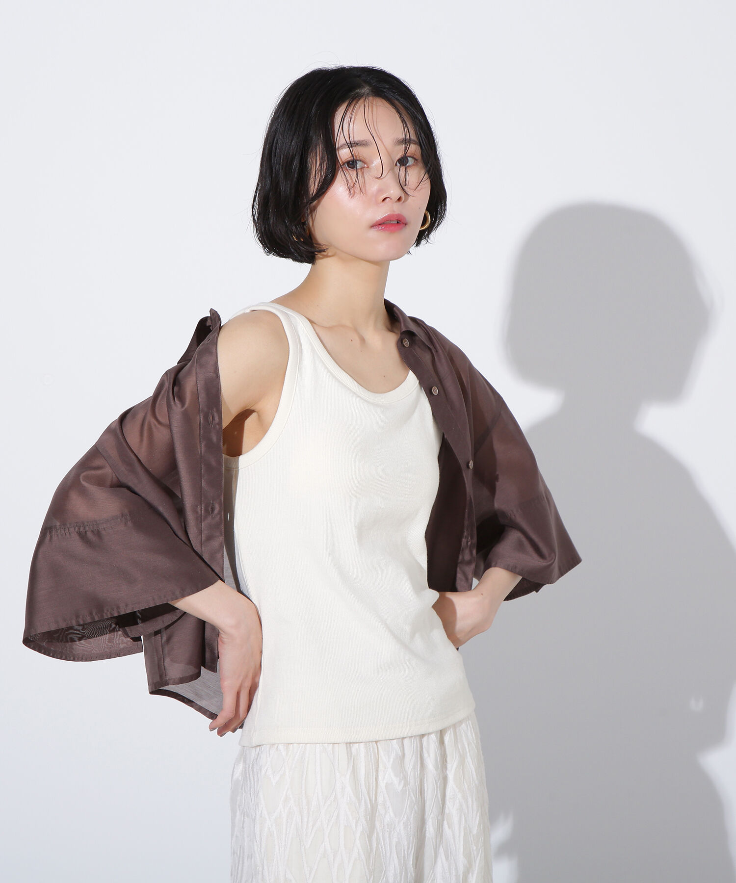  「カップツキテレコカットソー」|Tシャツ・カットソー|