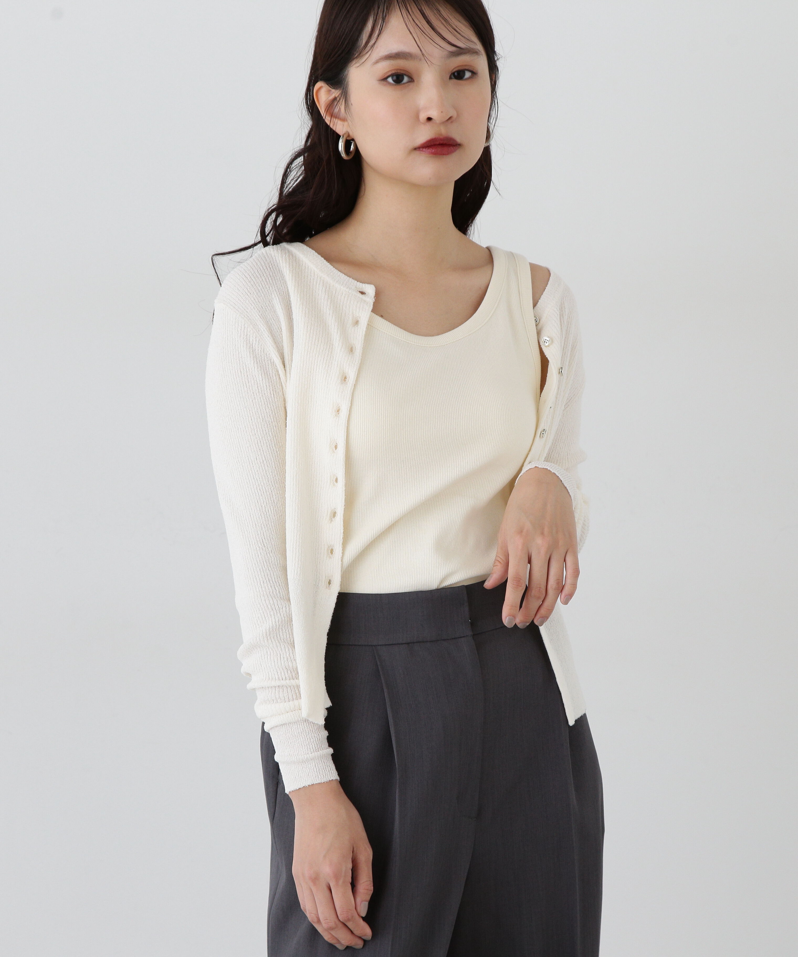  「カップツキテレコカットソー」|Tシャツ・カットソー|