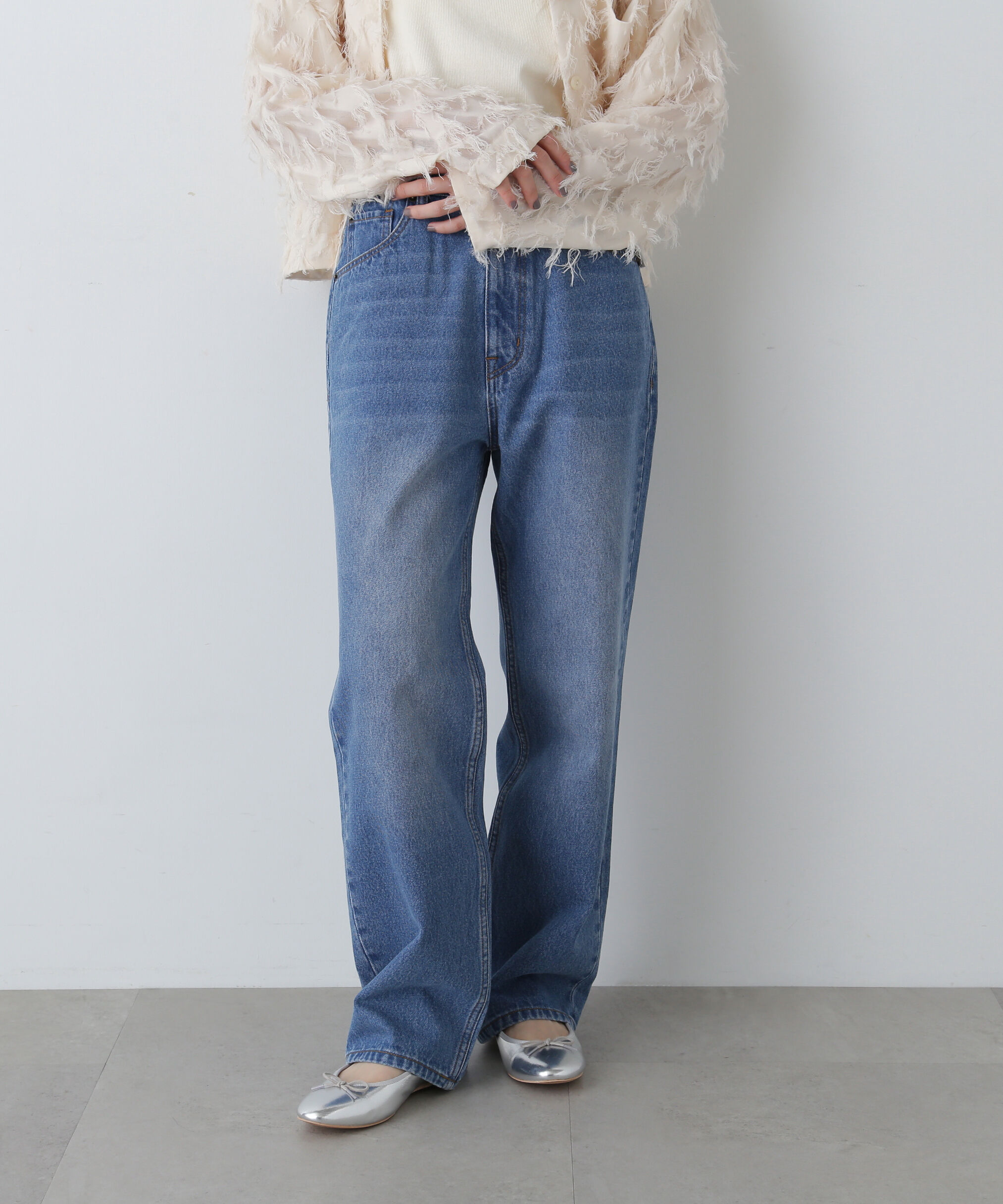  「ハイライズストレートデニムパンツ」|その他|